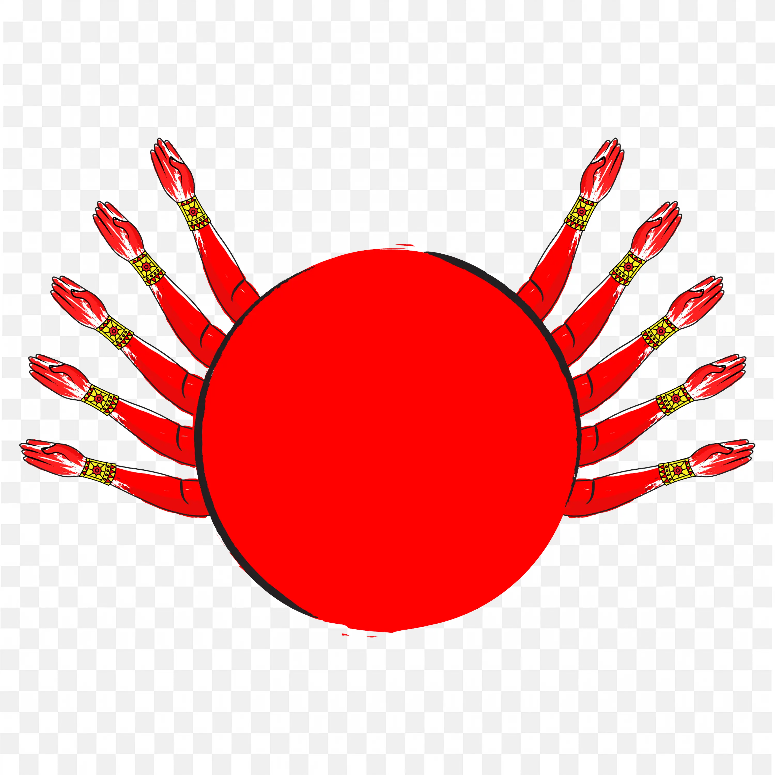 Durga Puja Banner Design Element Hindu Festival Graphic