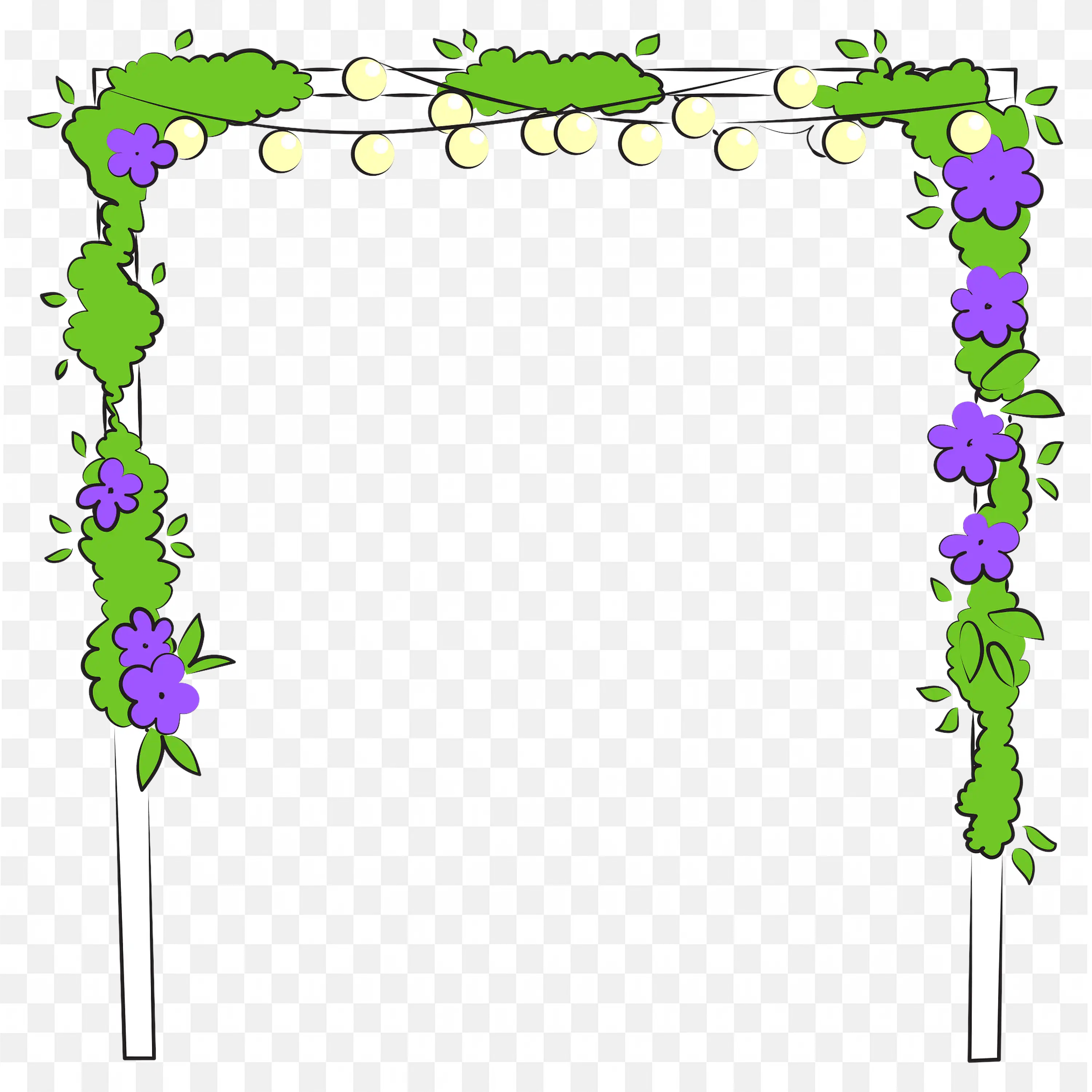 Floral Curtain Wedding Arch Ceremony Decorative Frame Art