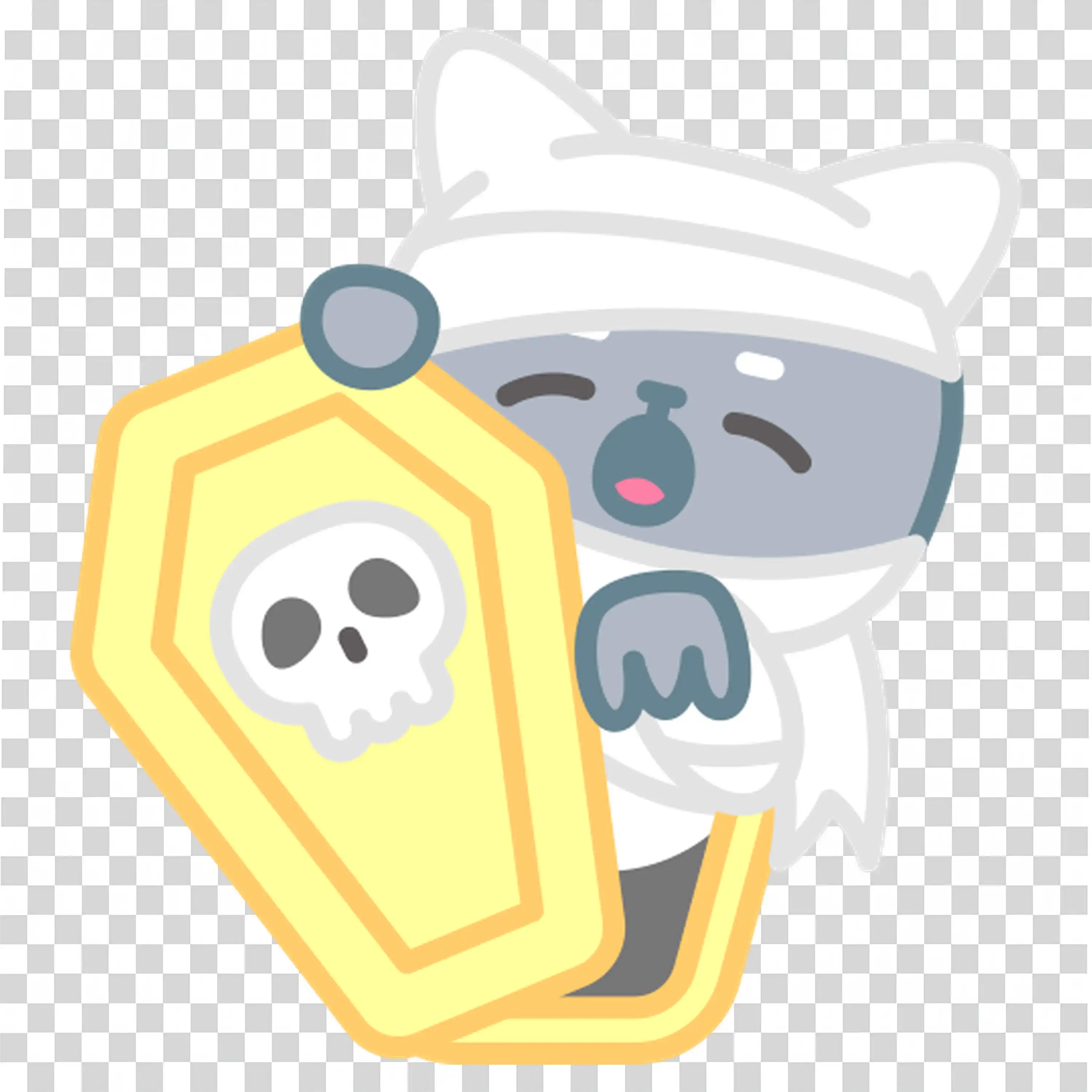 Ghost Wearing a White Sheet and Floating in The Air