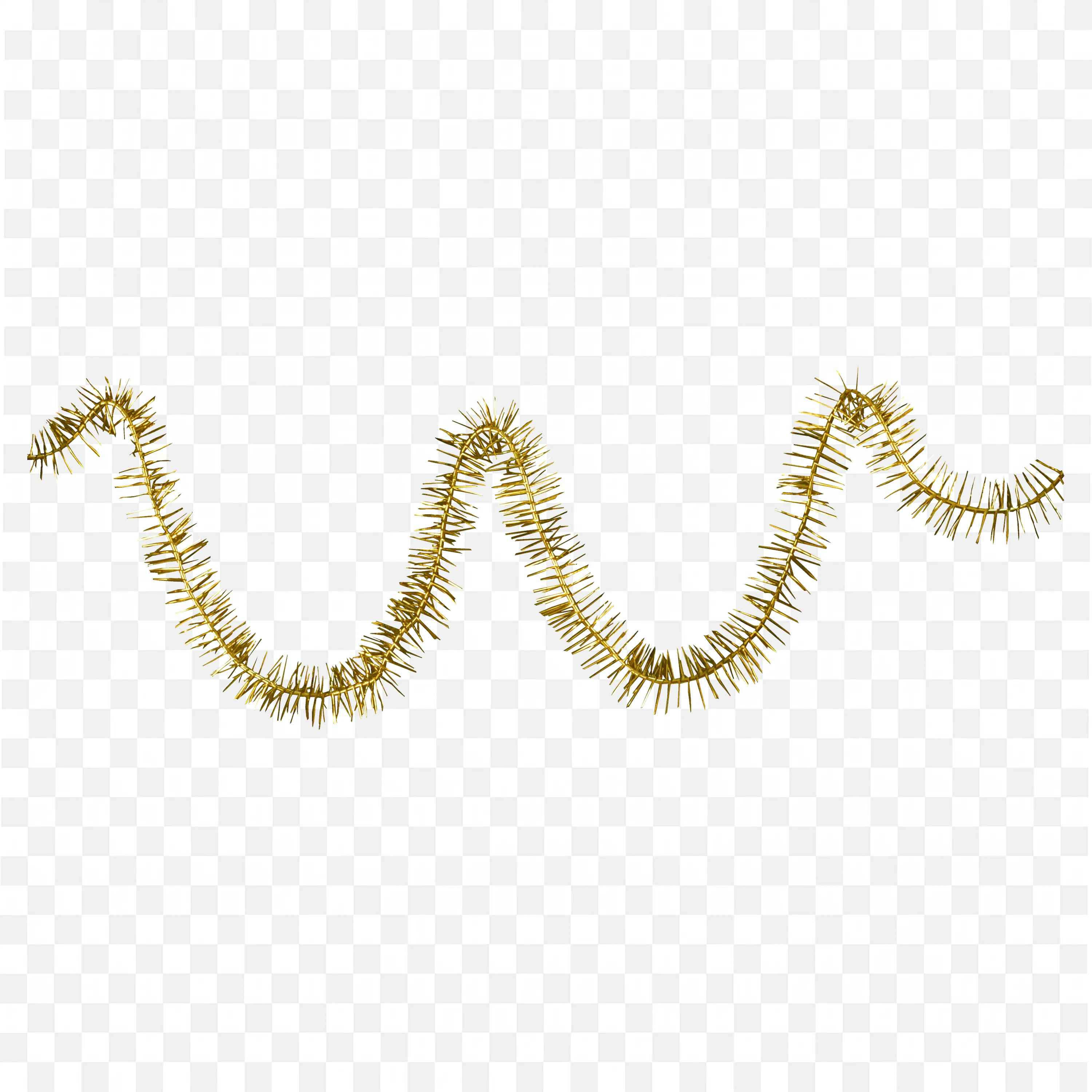 Golden Holiday Garland String With Decorative Lights