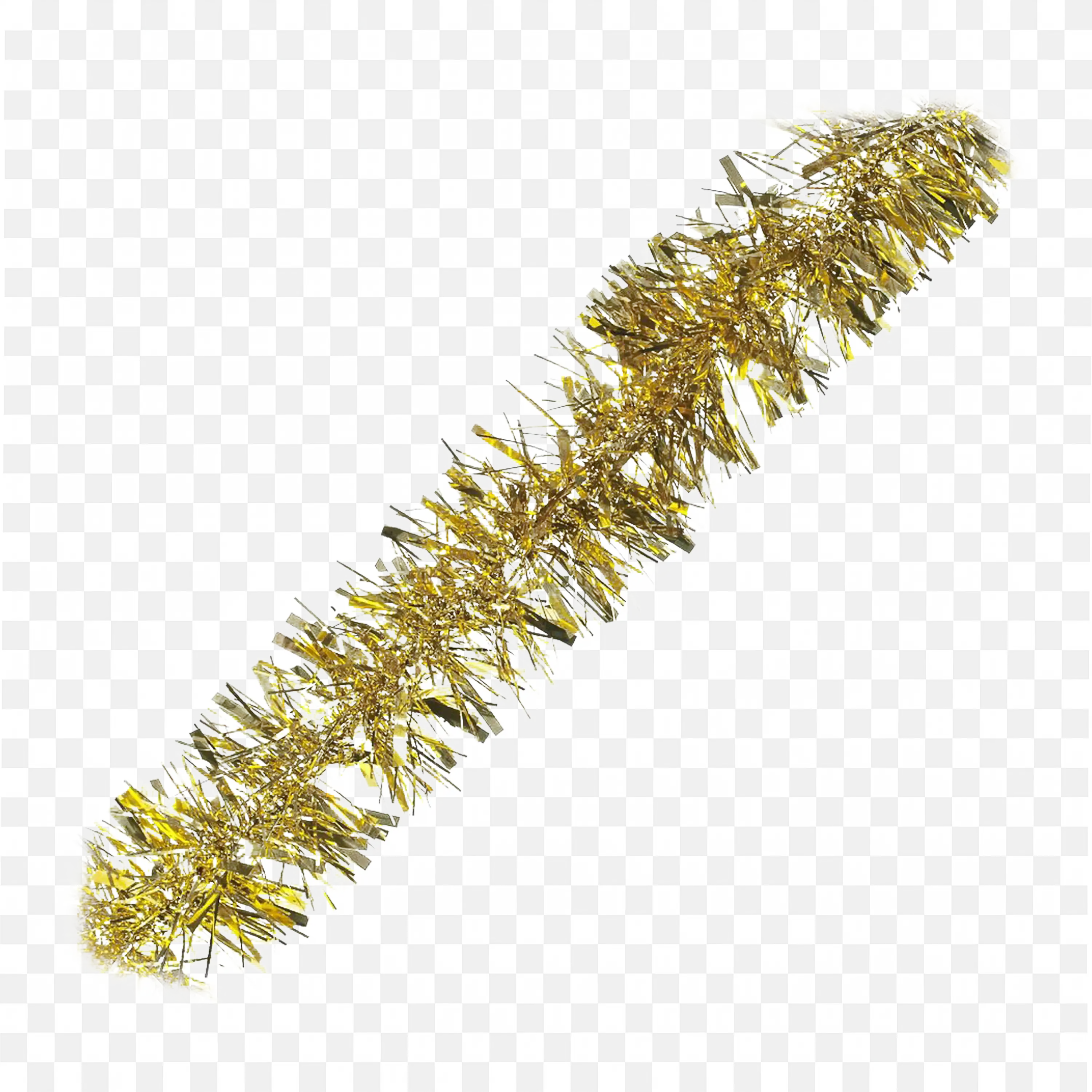 Golden Shiny Tinsel Garland For Christmas Tree Trimming