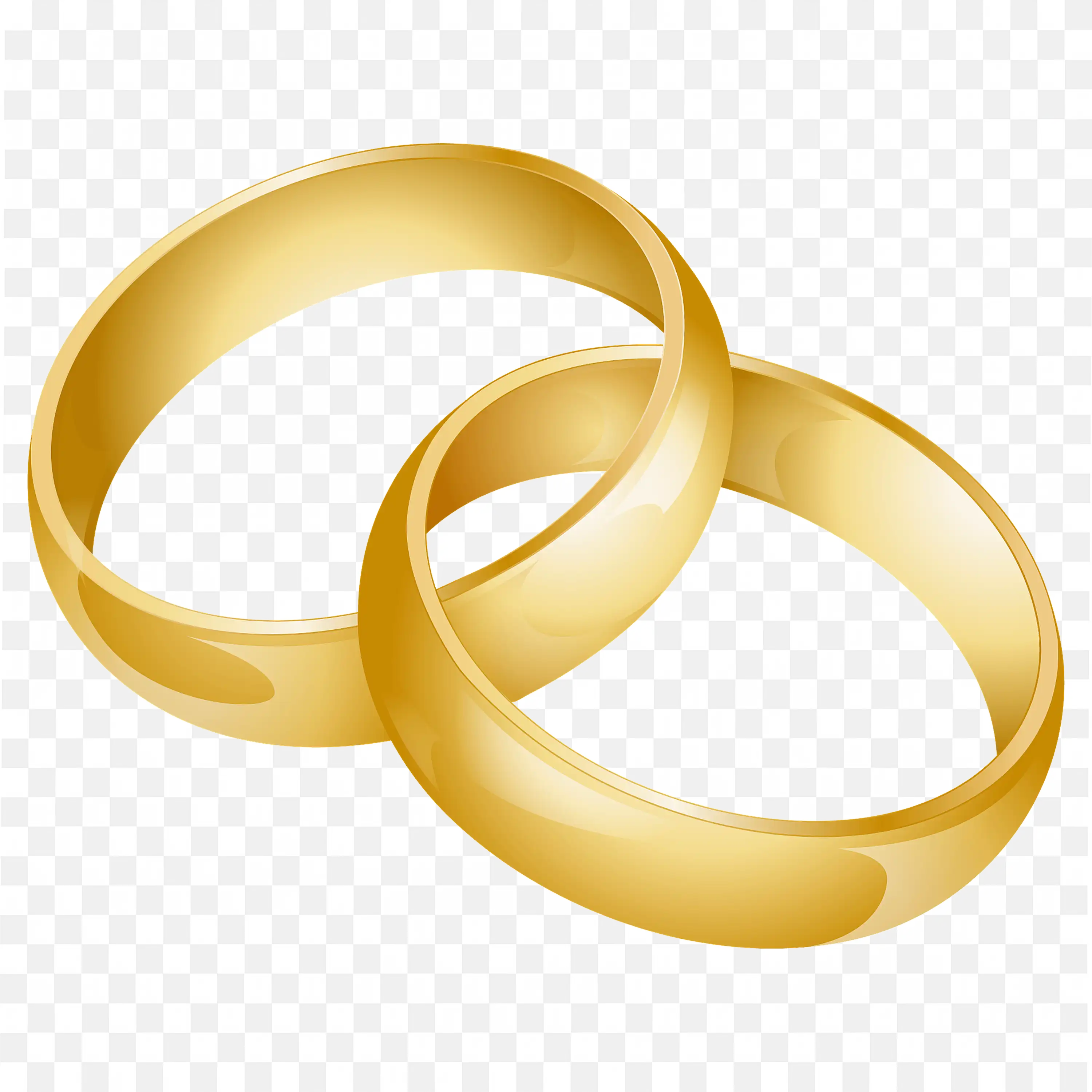 Golden Wedding Rings Symbol of Love and Marriage Unity