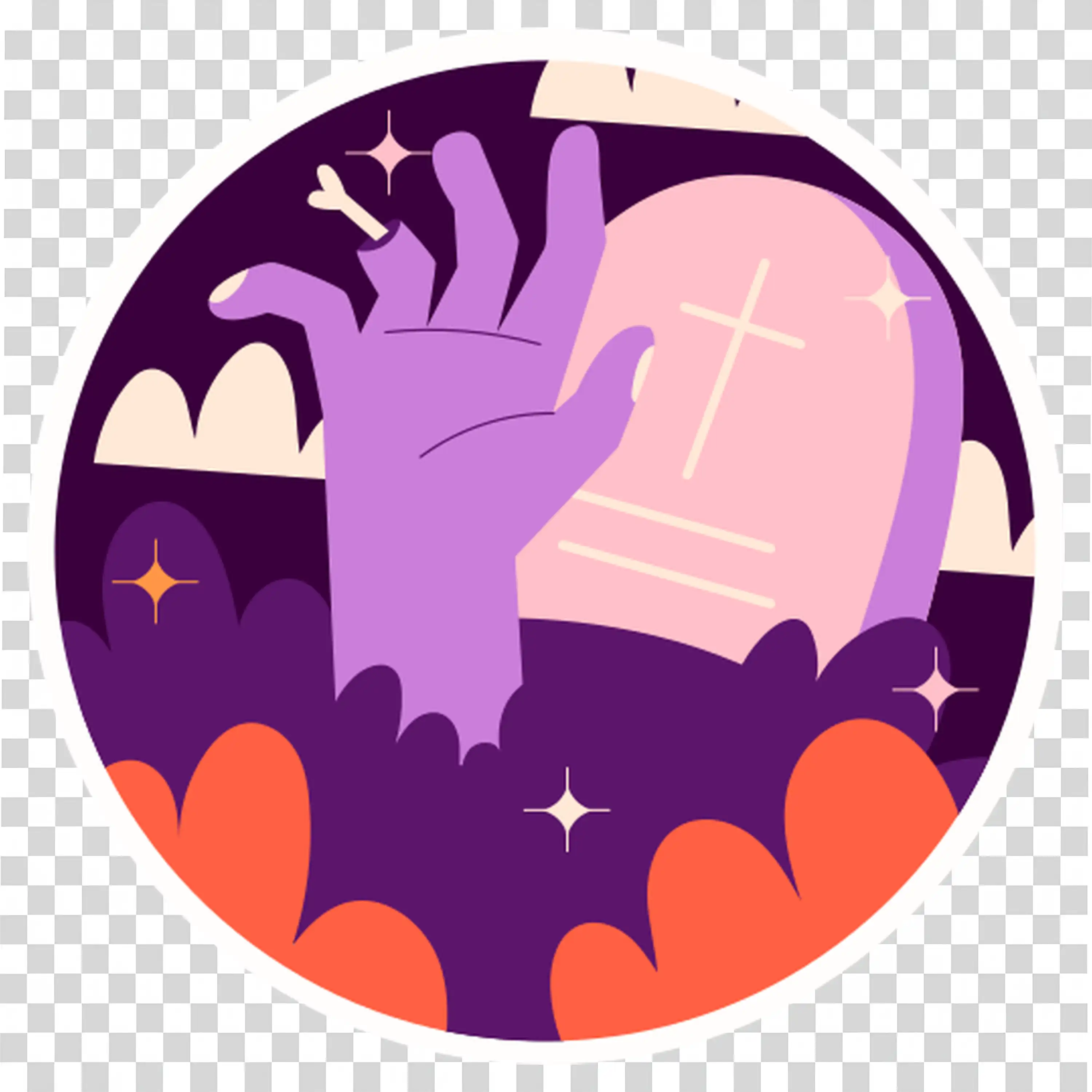 Halloween Bat in Purple and Black Design with Spooky Vibes