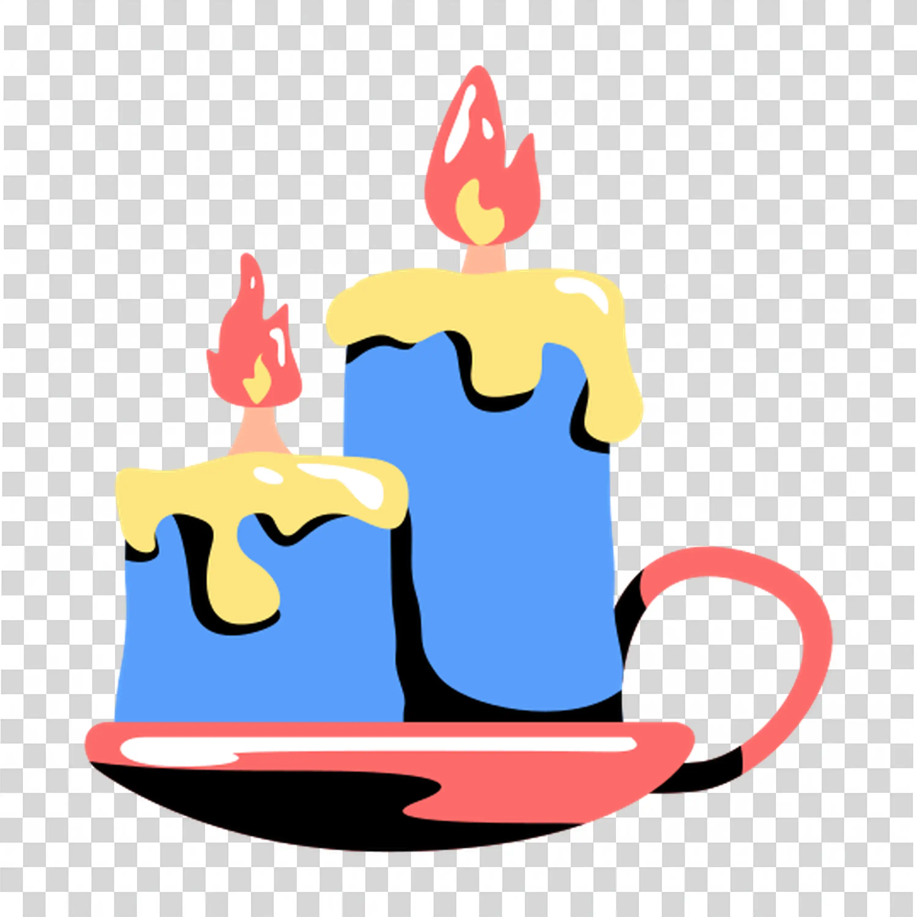 Halloween Candle with Dripping Wax and Spooky Ghost Floating