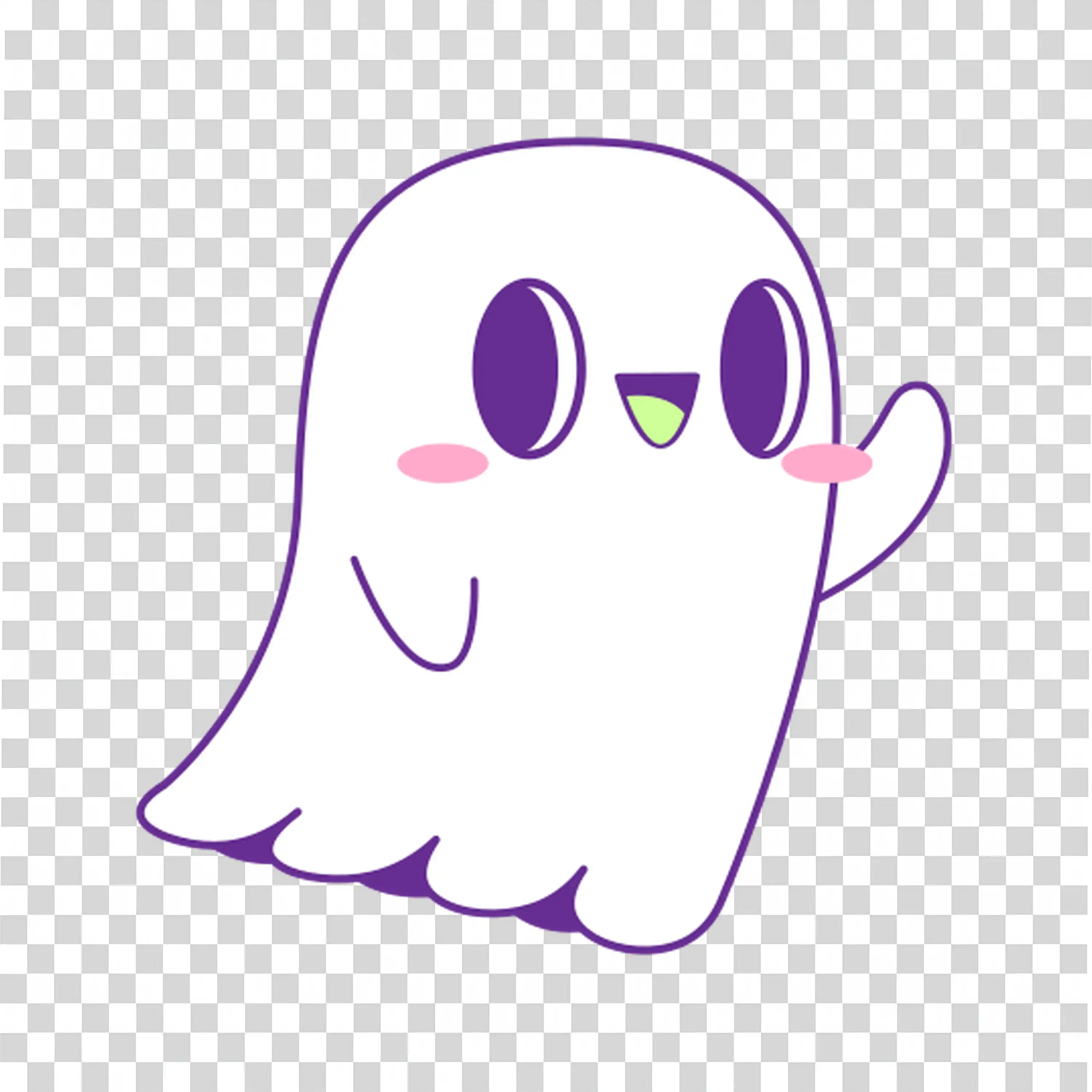 Halloween Ghost Character with Pumpkin and Spooky Style
