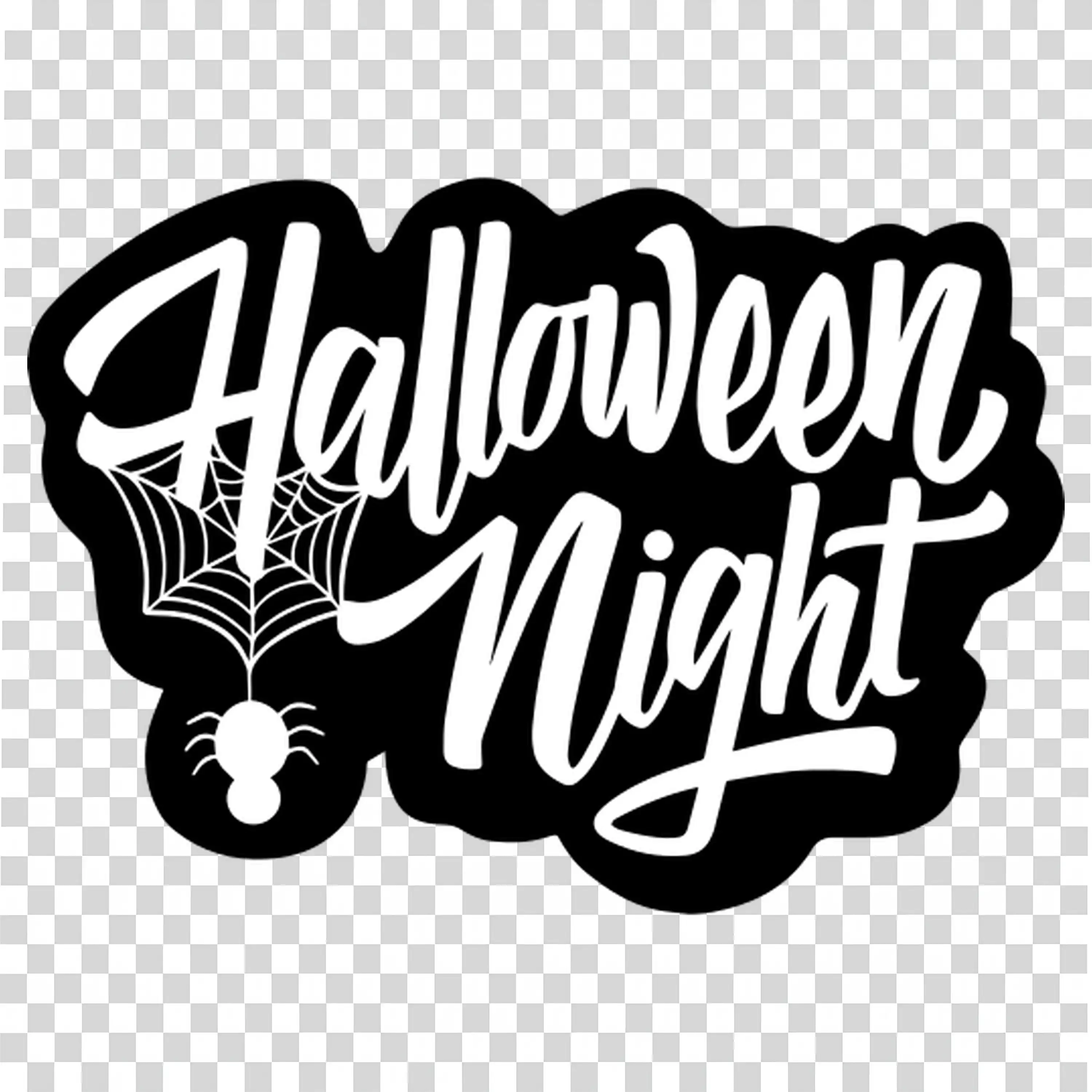 Halloween Night Typography with Fun and Spooky Style