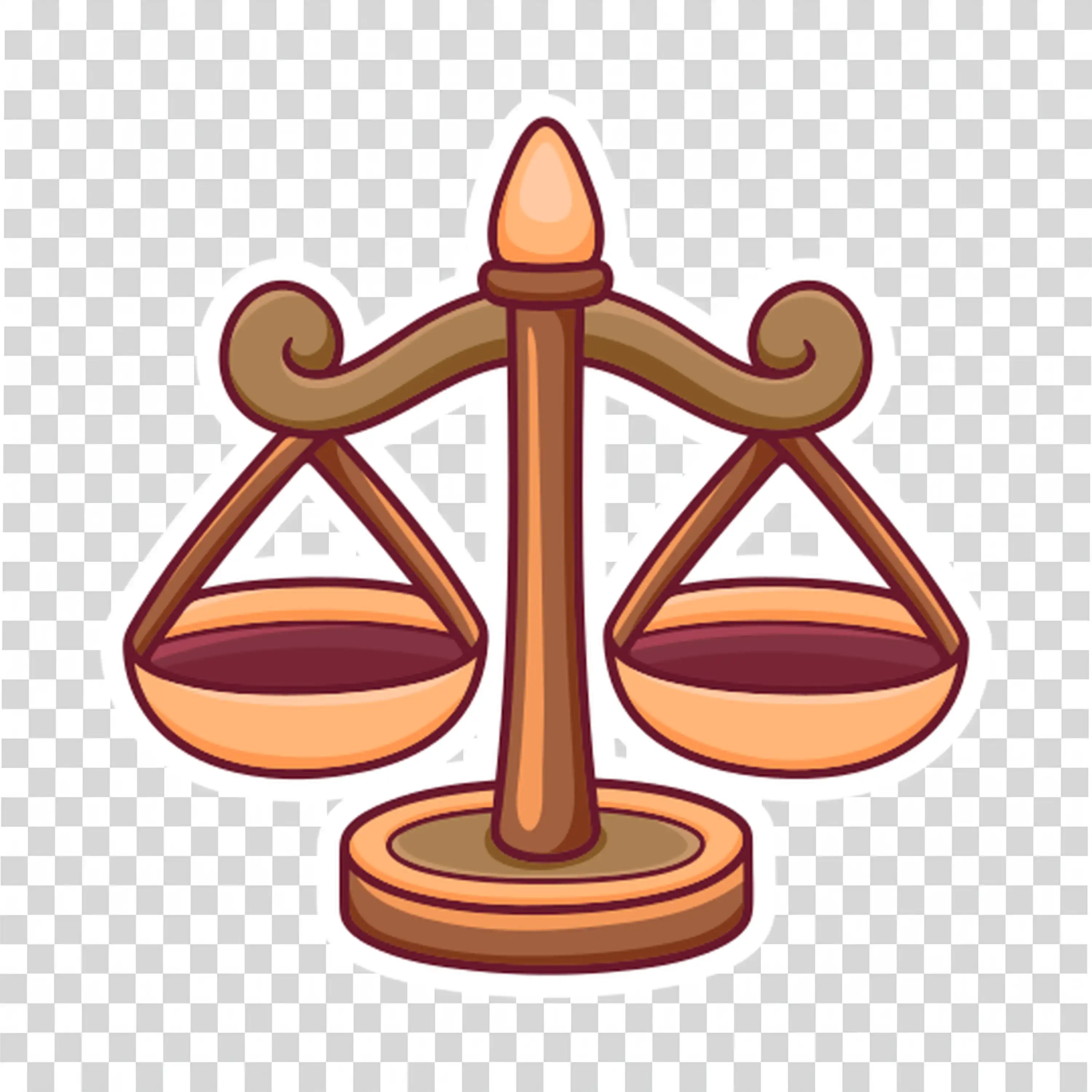 Halloween Scales Of Justice with a Spooky Ghost Image