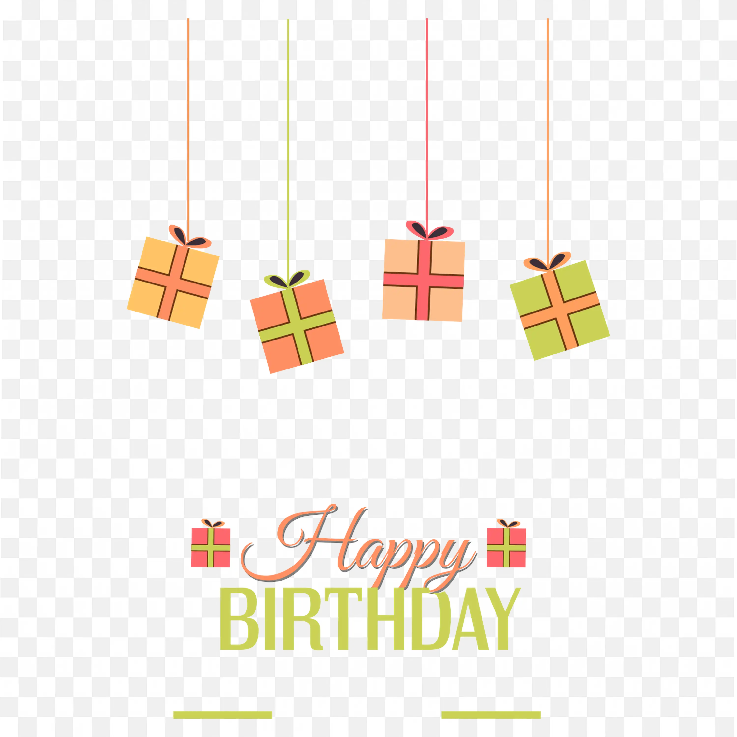 Happy Birthday Graphic Design Element PNG Clipart Art