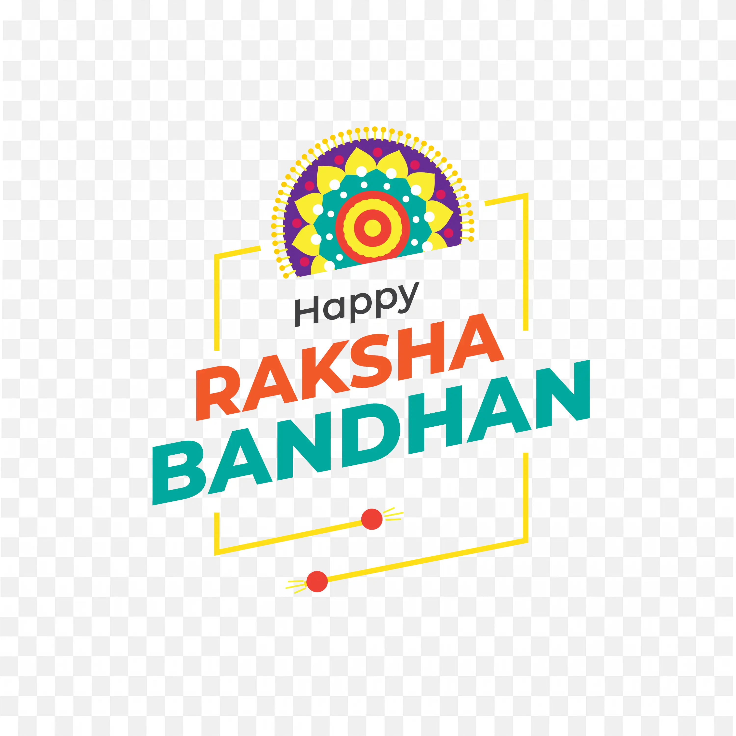 Happy Raksha Bandhan Greeting Vector Illustration Design