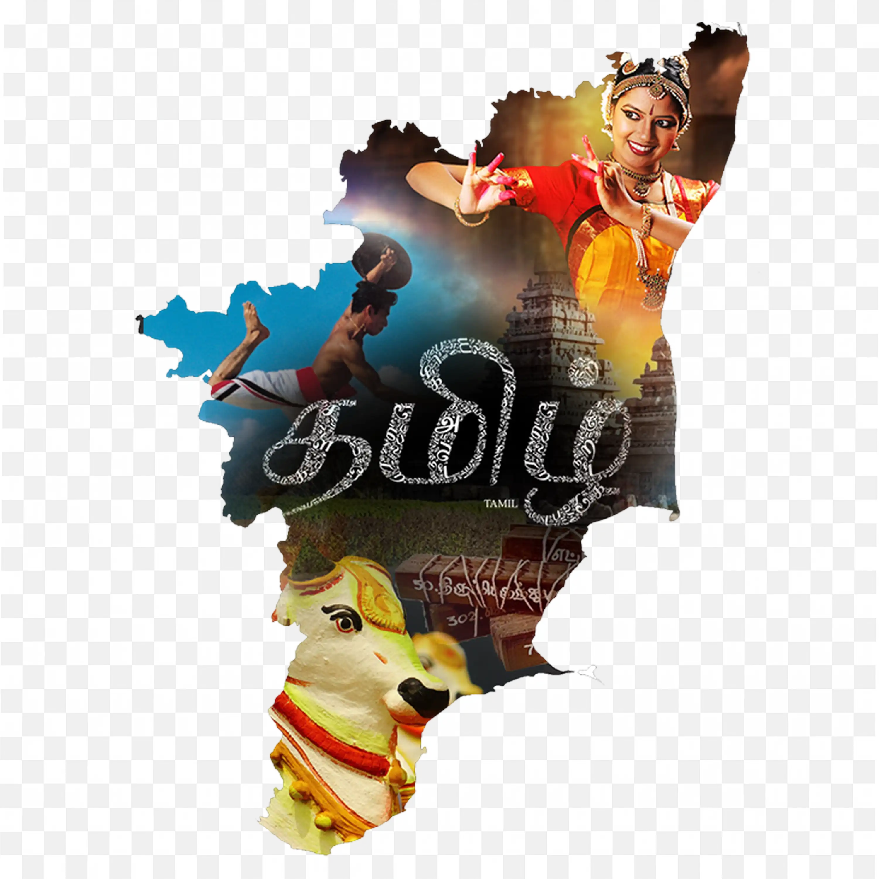 India Map Decorated With Christmas Theme And Text Overlay