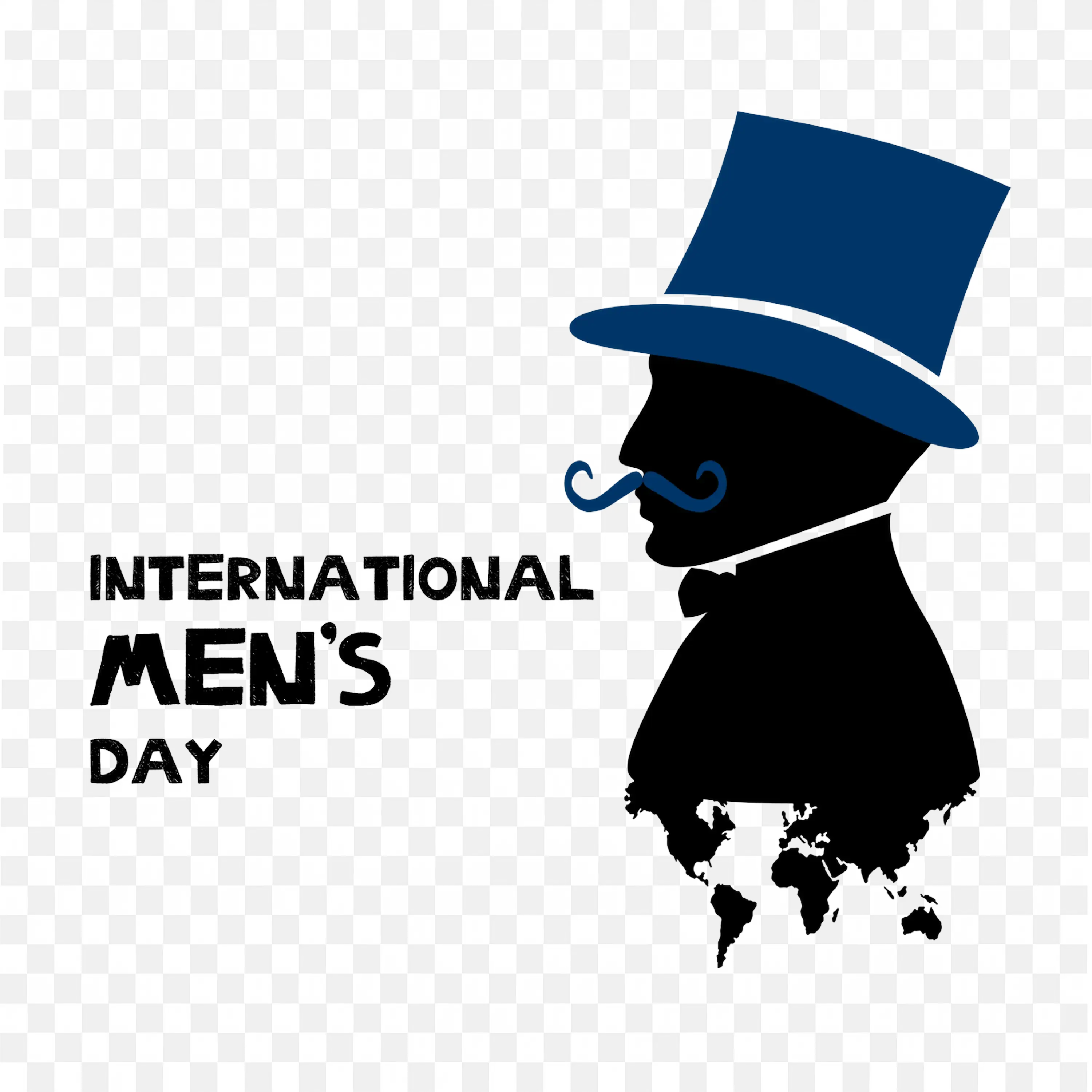 International Mens Day Graphic Celebratory Design Art
