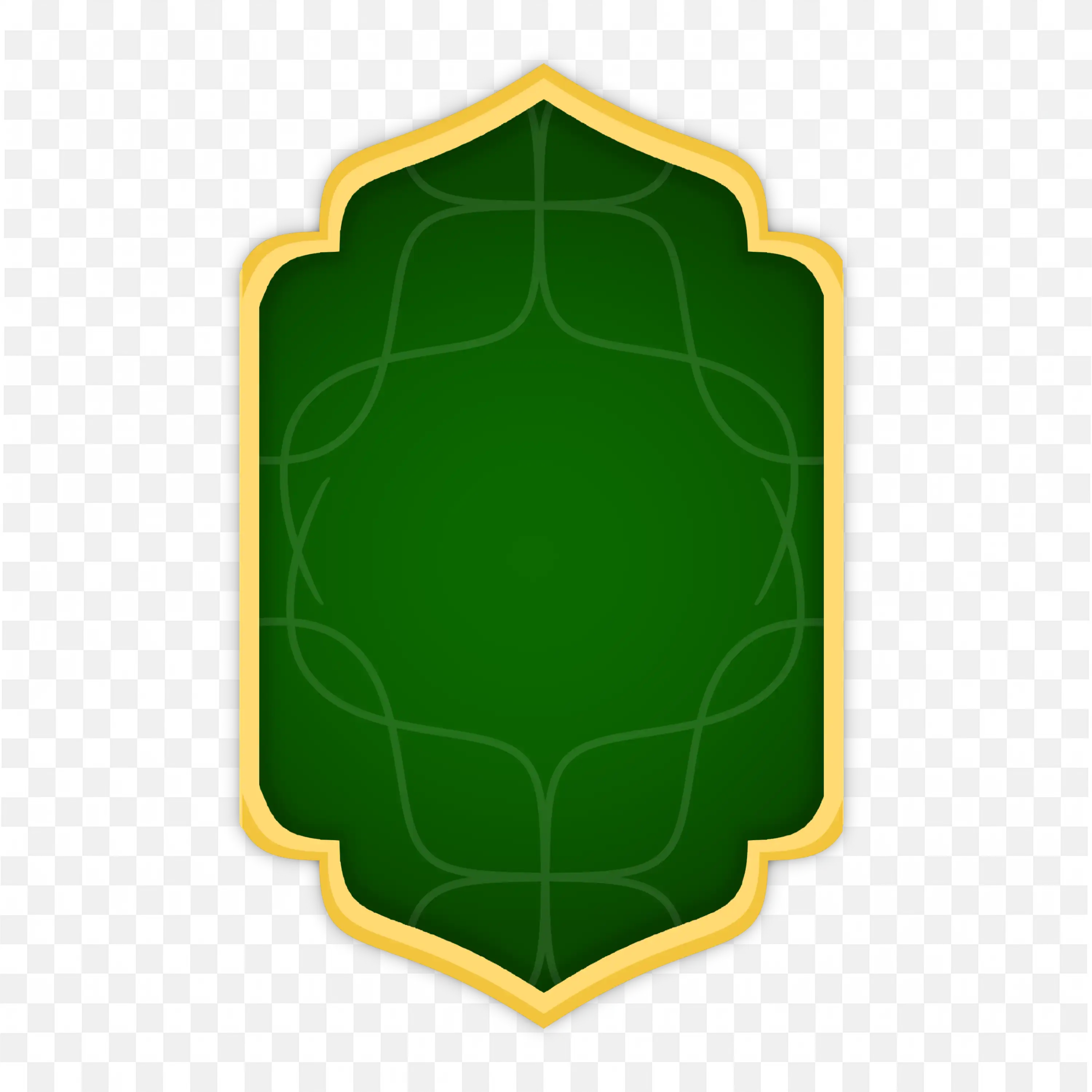 Islamic Festival Green Background Frame Design