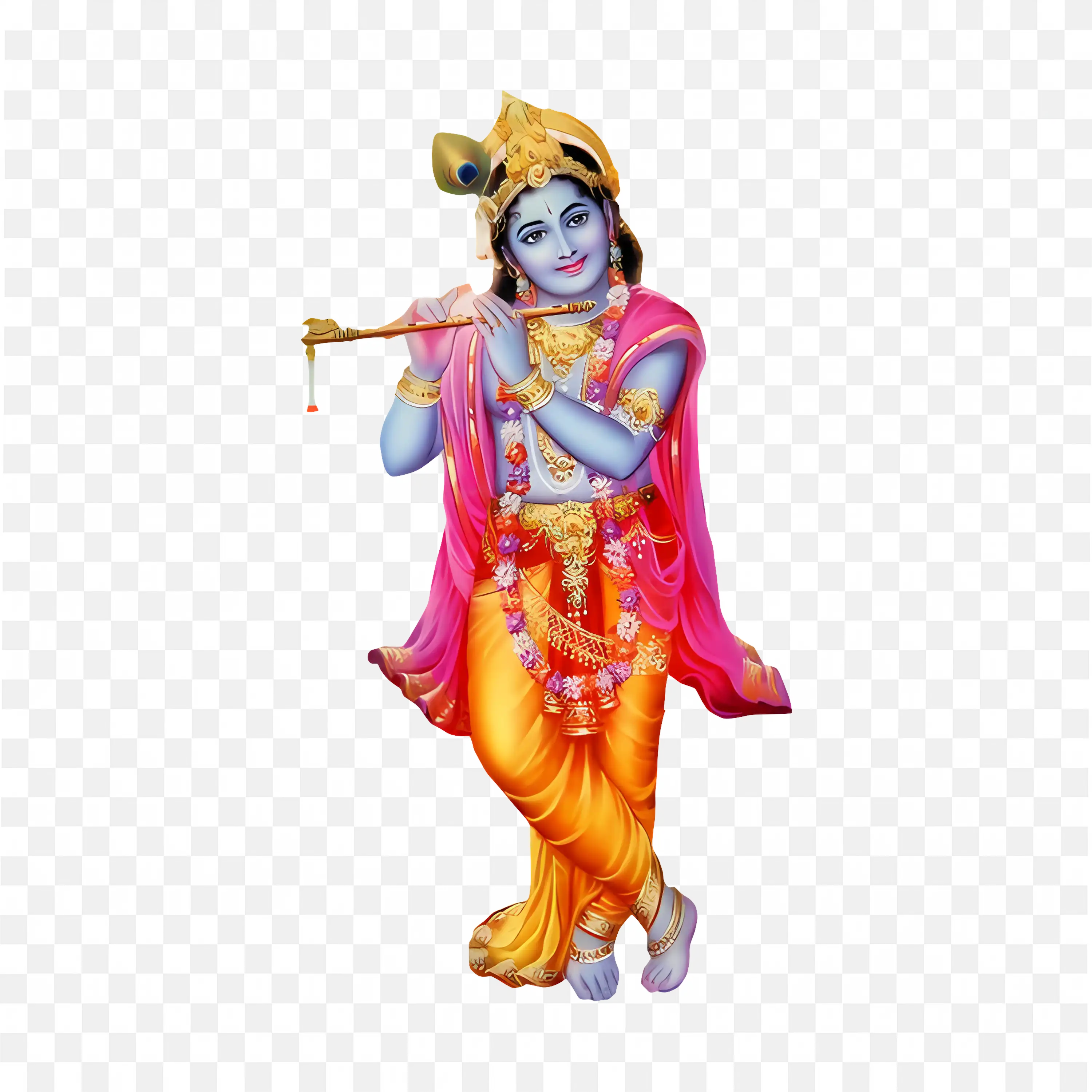 Download Lord Krishna PNG Pic High Quality Image Free