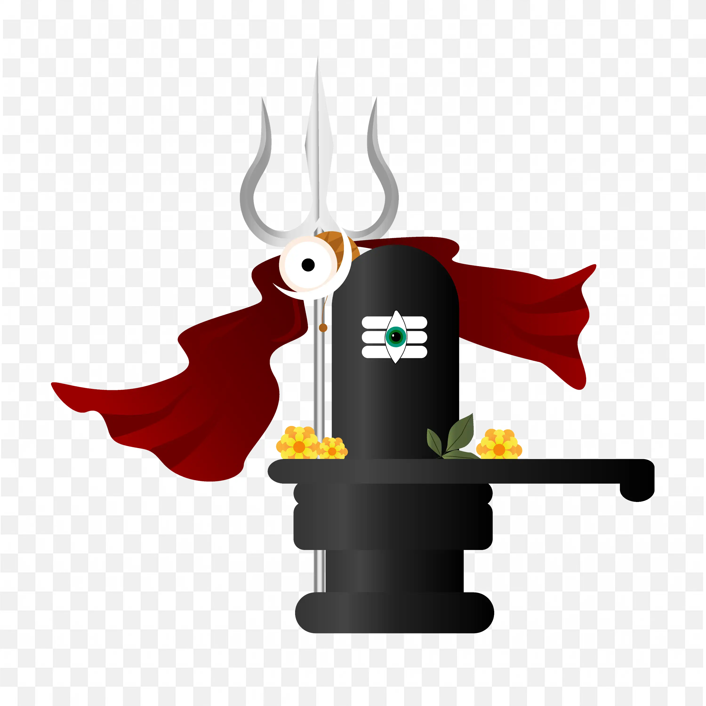 Lord Shiva Lingam Statue Sacred Hindu Symbol Art