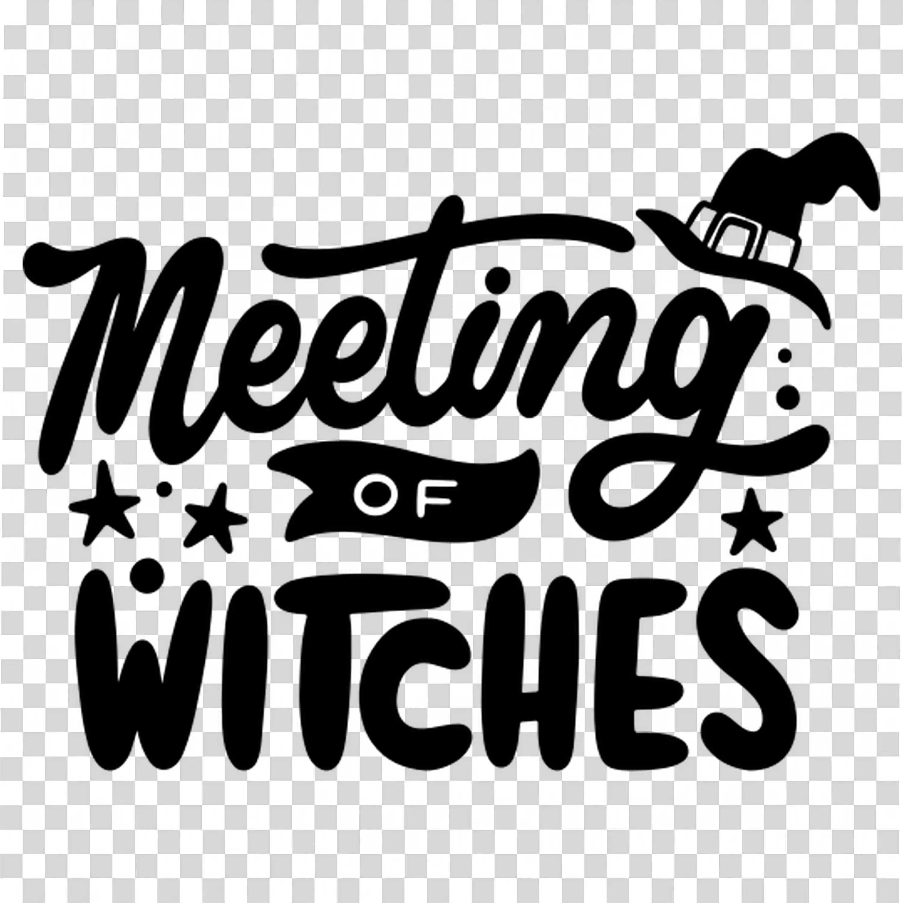 Meeting Of Witches for Spooky Halloween Gathering Design