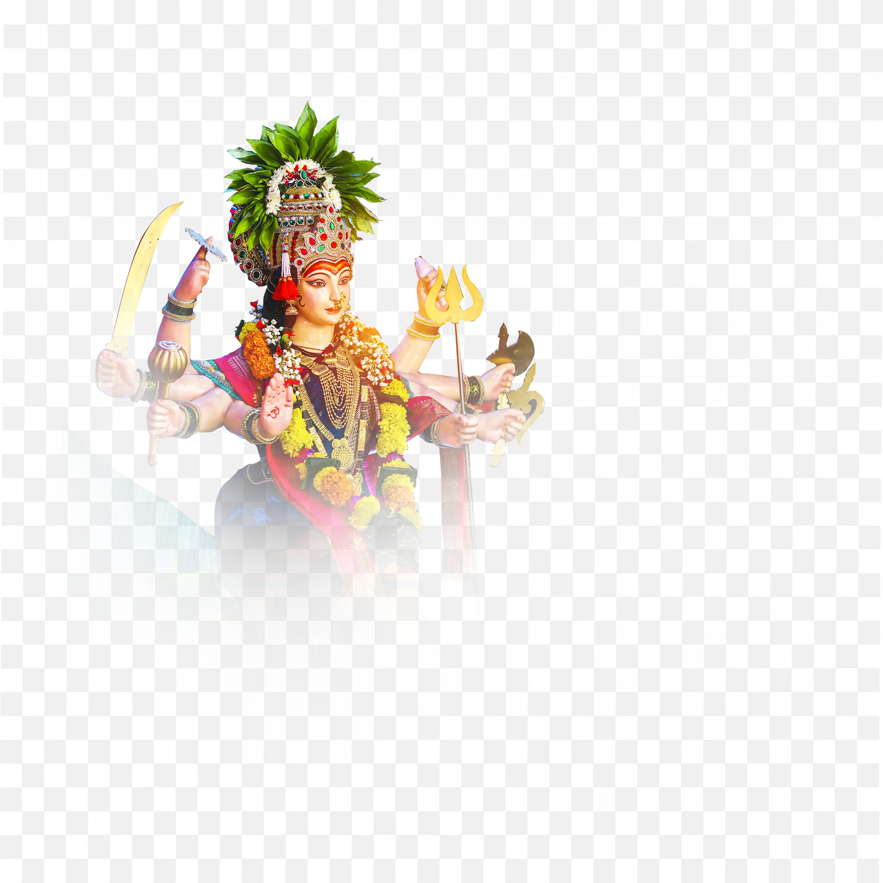 Navratri Festival Art Divine Illustrations of Goddess Durga