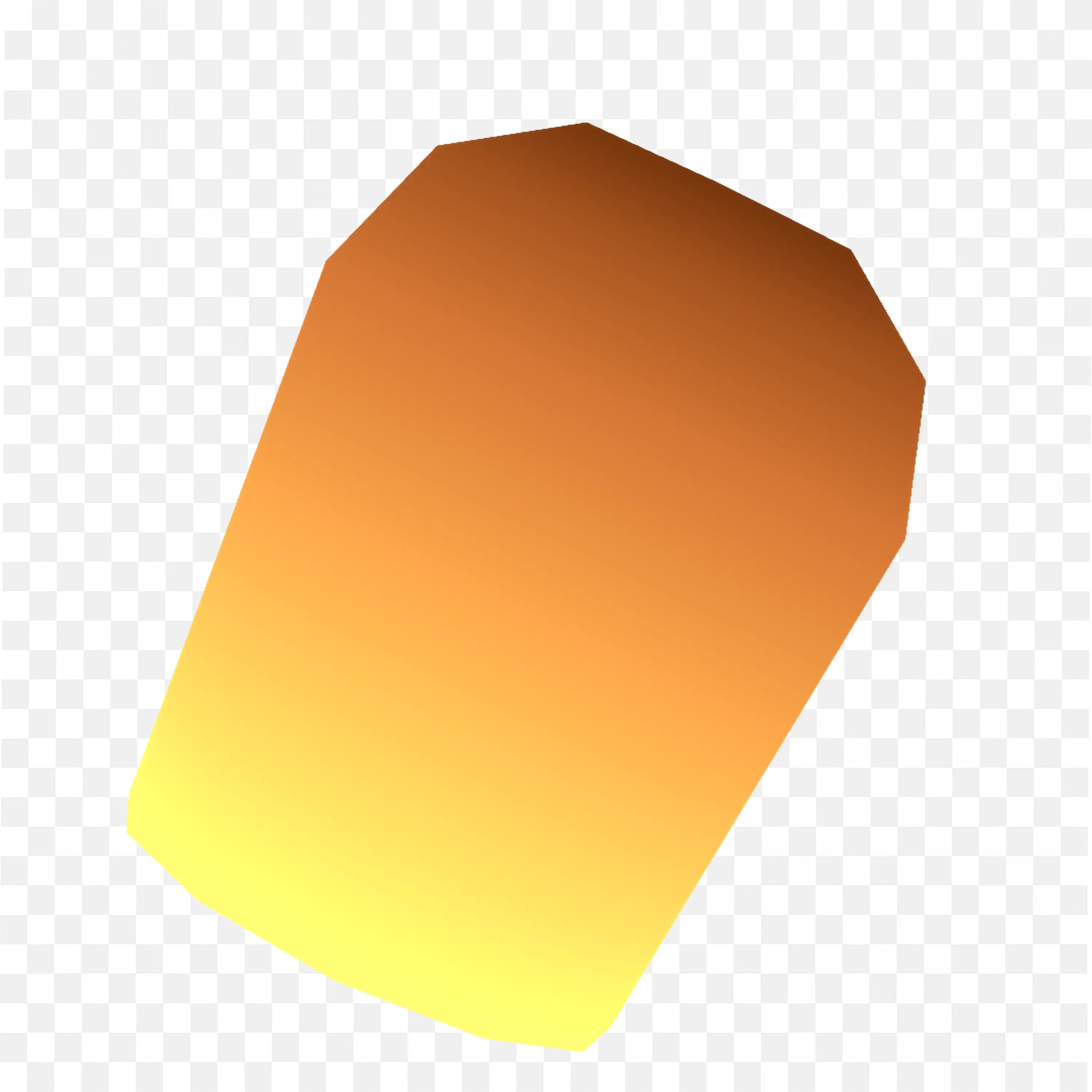 Orange Lantern Gently Rising During Evening Celebration