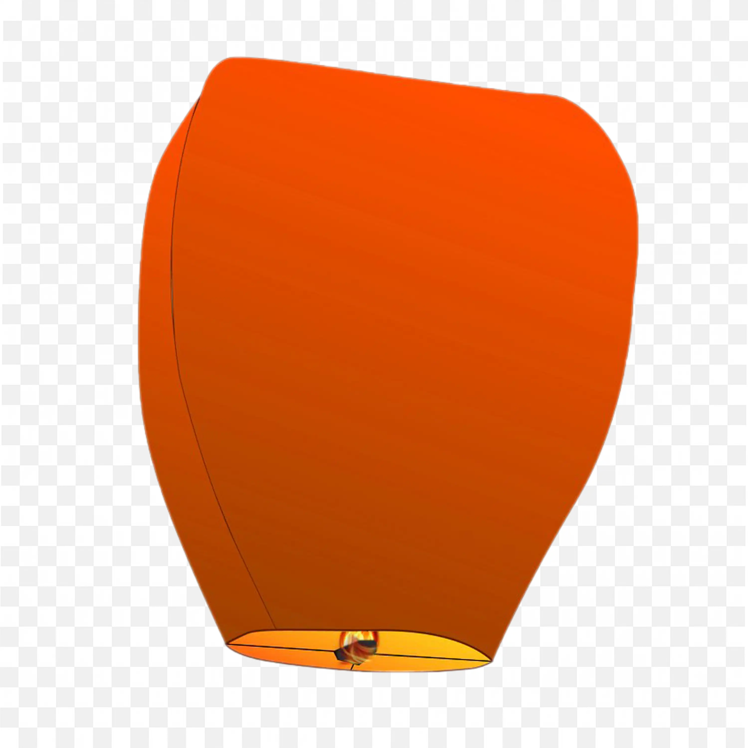 Orange Paper Lantern Flying During Event Celebration PNG