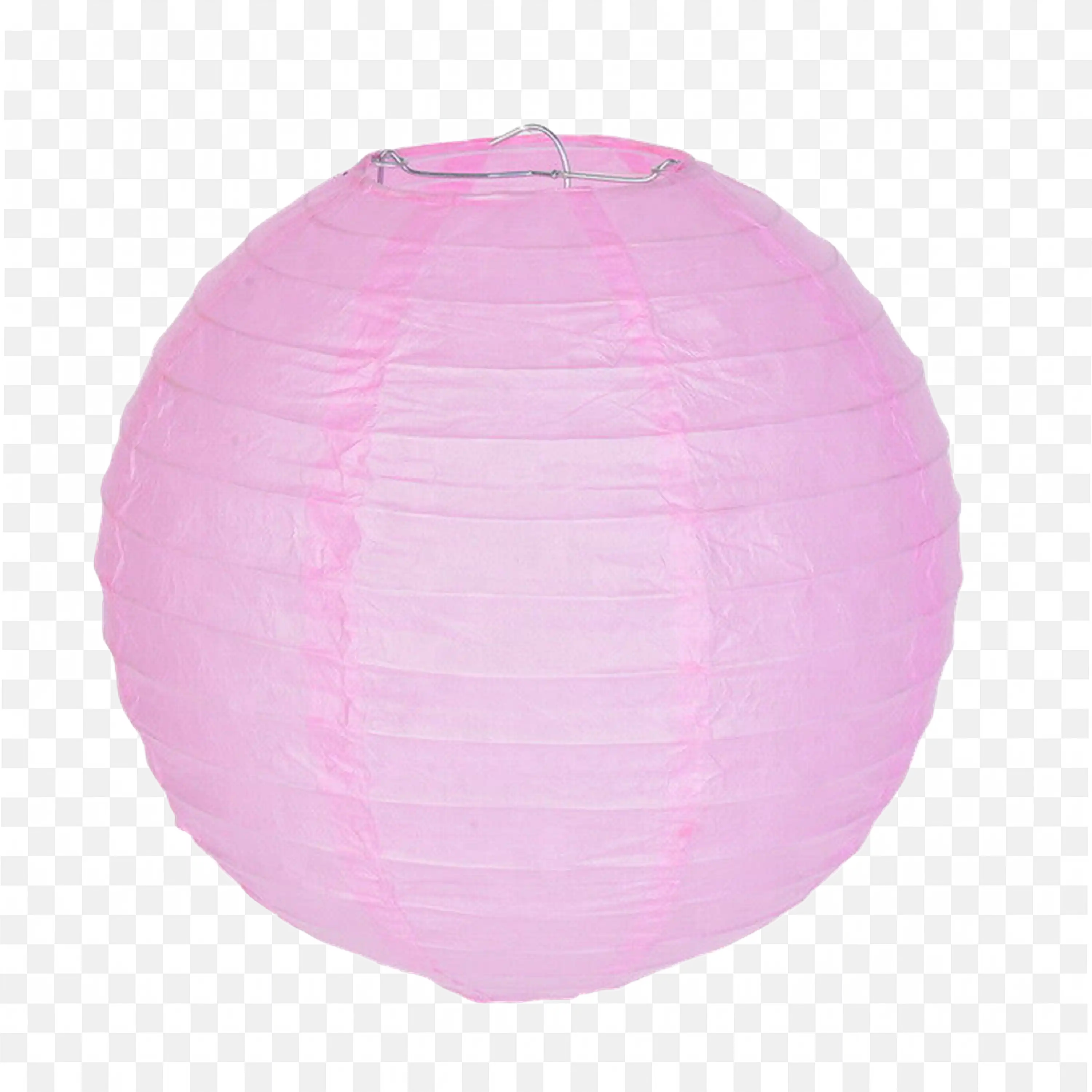 Pink Paper Lantern Used In Festive Hanging Decorations