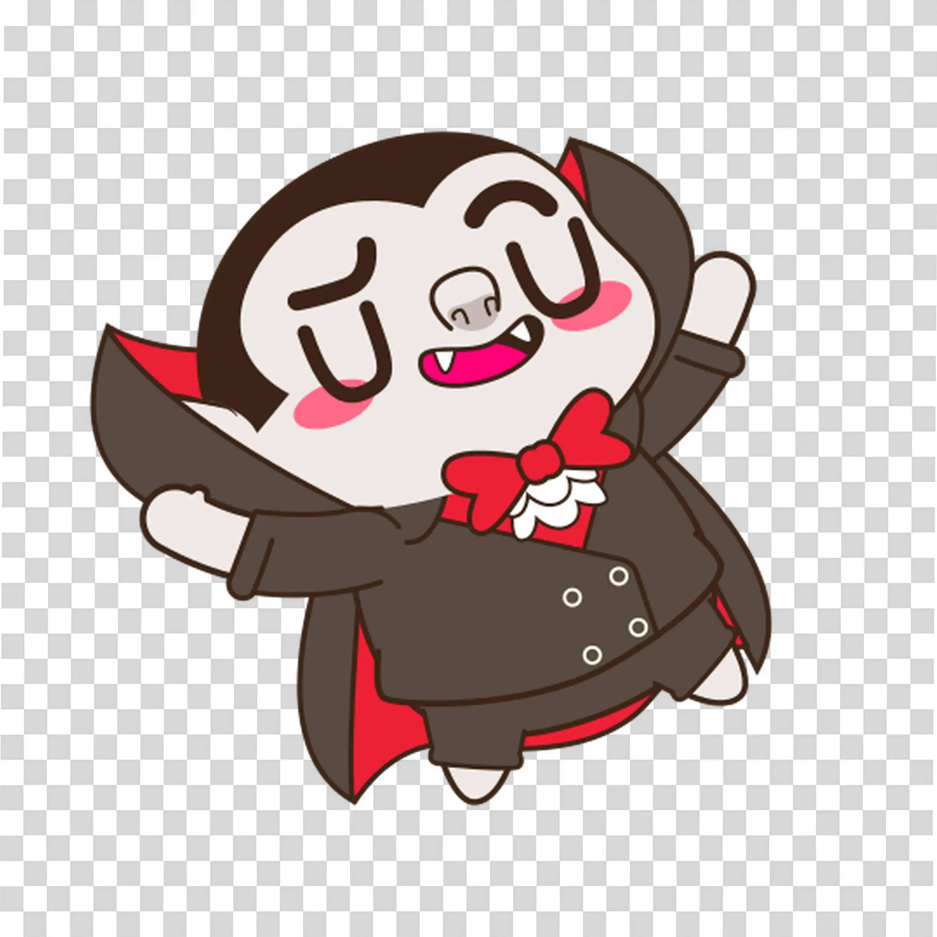 Pirate Vampire Character with a Halloween Theme PNG