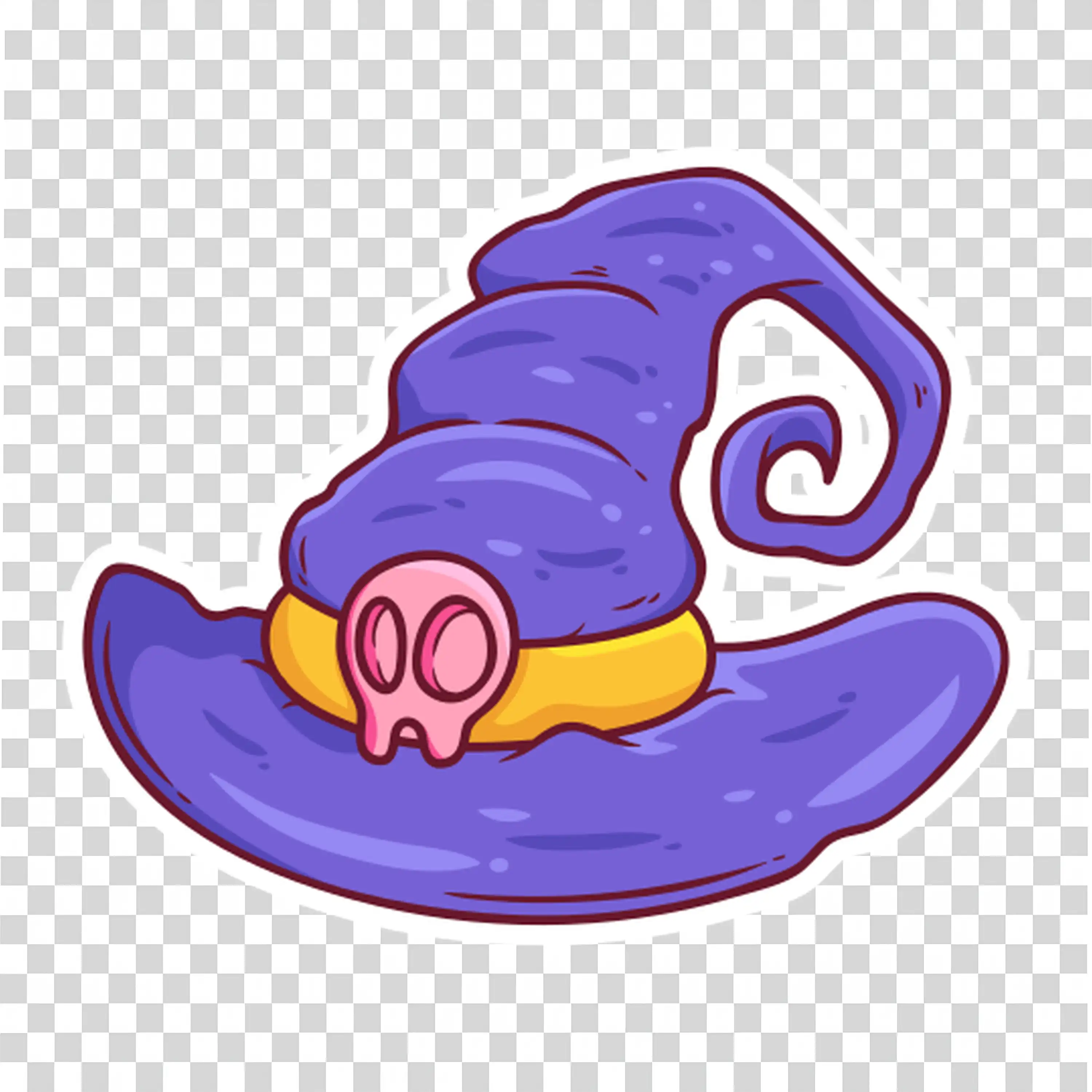 Purple Witch Hat with Stars for Magical Halloween Appeal