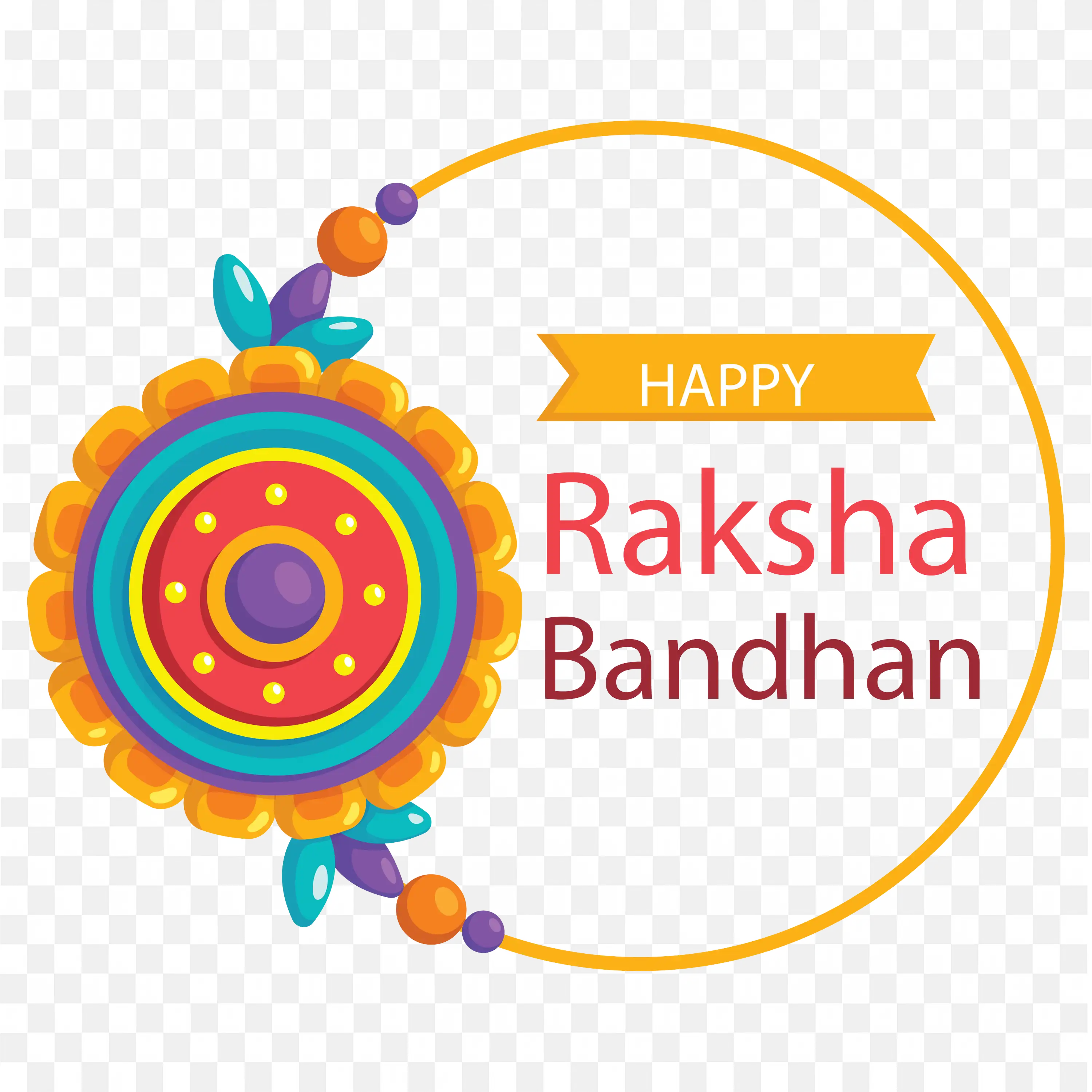 Raksha Bandhan Decorative Design Festive Art Illustration