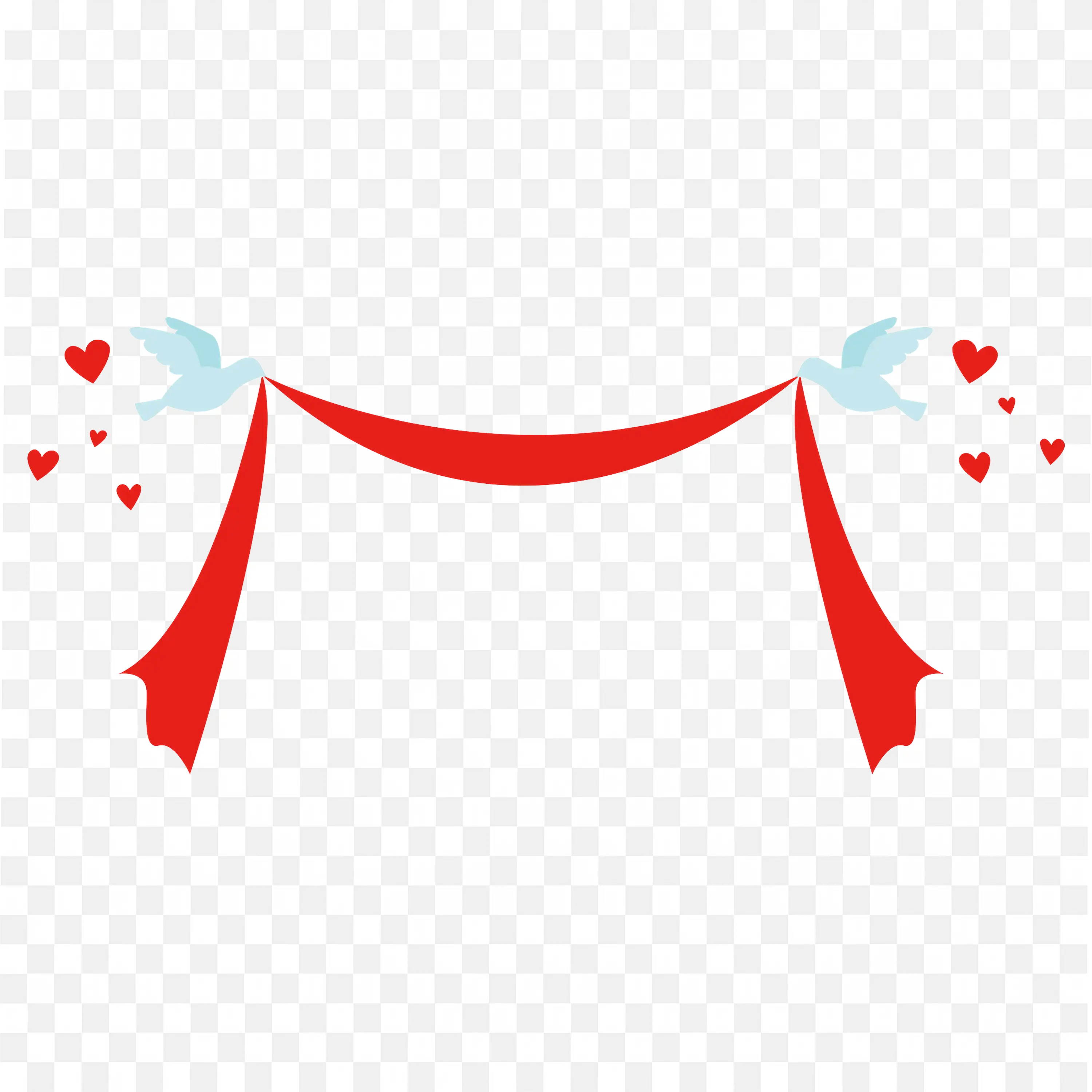 Red and White Wedding Garland Curtain Ceremony Decoration