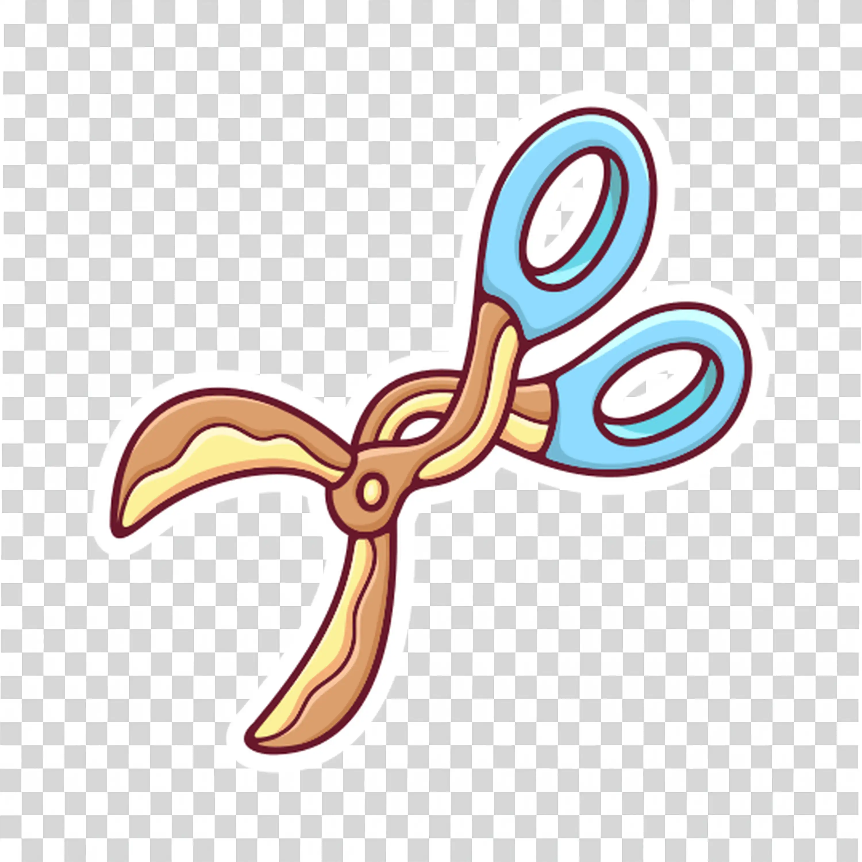 Scissors with Skull Handle for a Creepy Halloween Craft