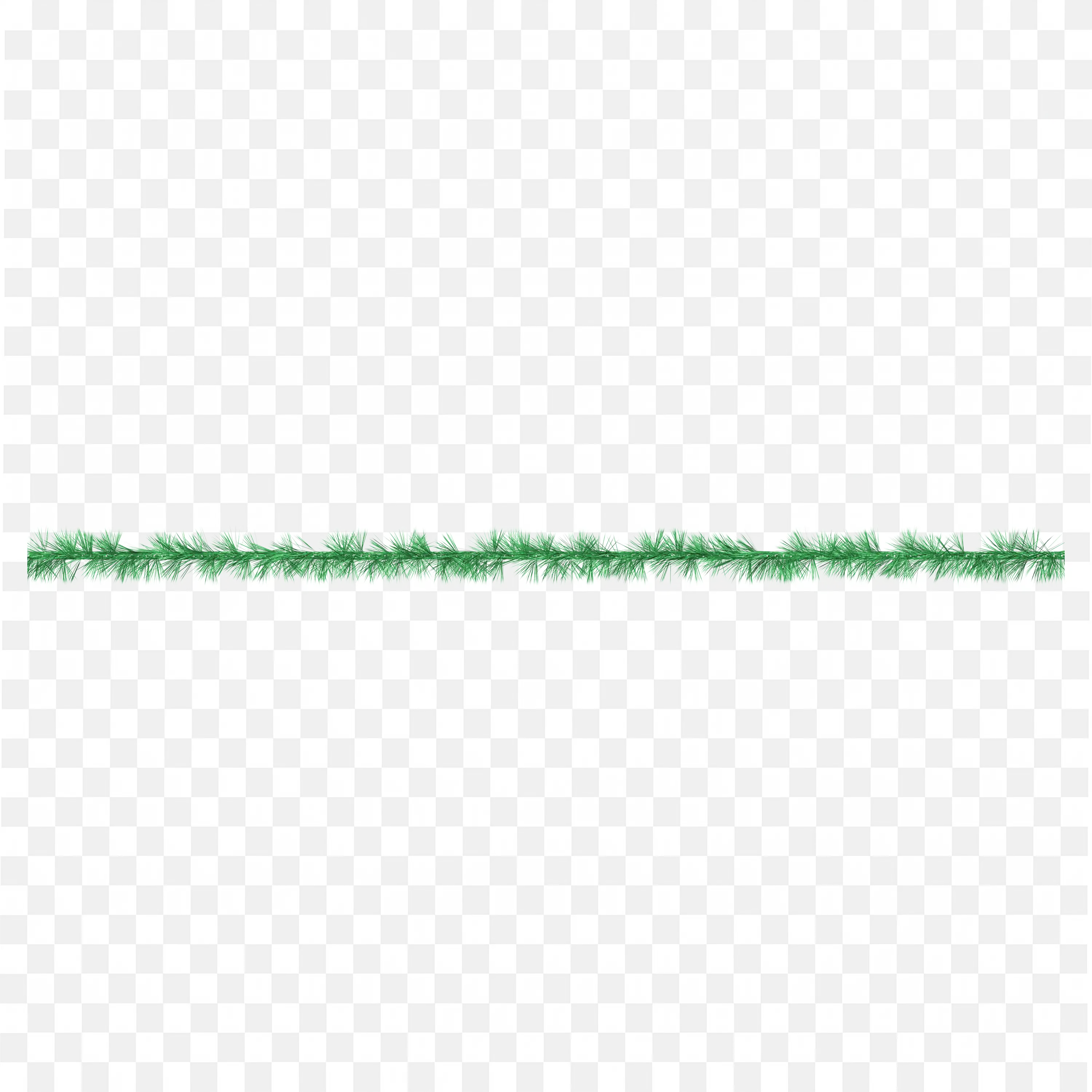 Simple Green Pine Garland For Edge Or Banner Design Use