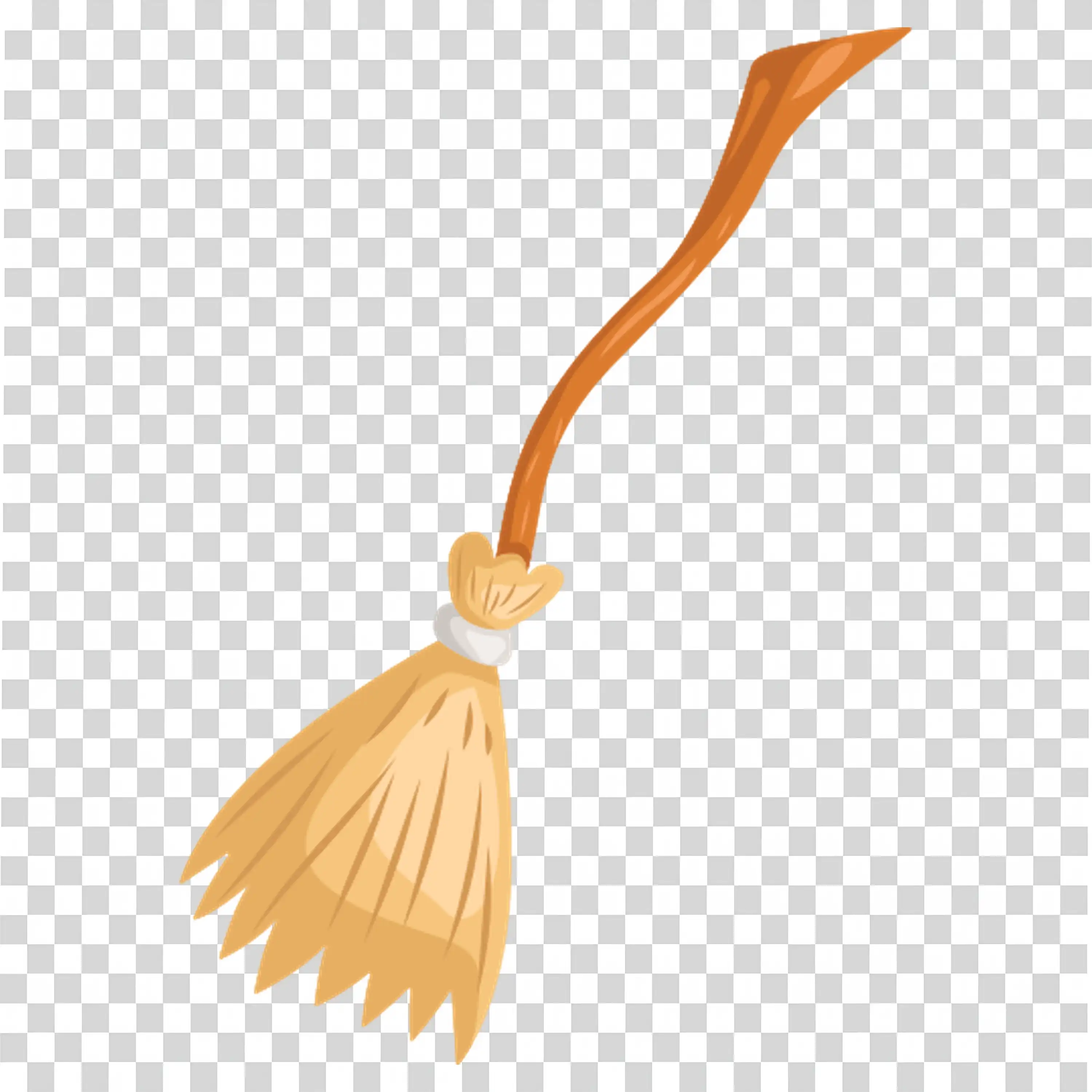 Simple Witch Broom for Halloween Costume and Decor