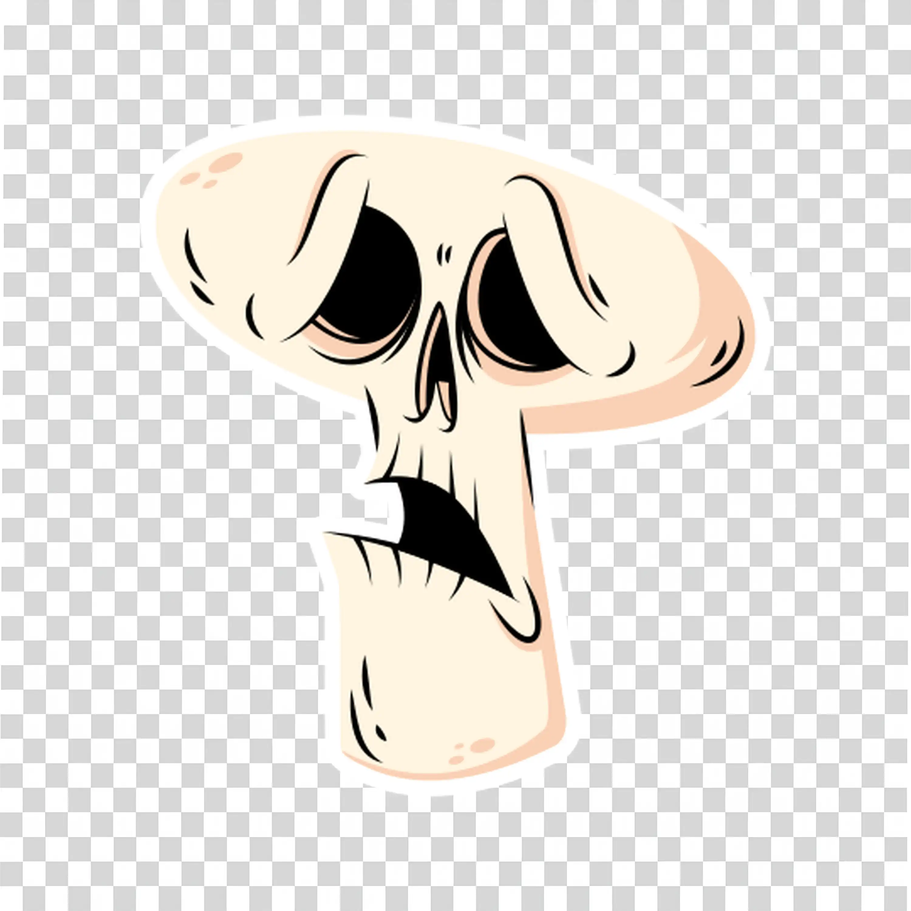 Skull Design for Halloween Featuring a Simple Icon Style