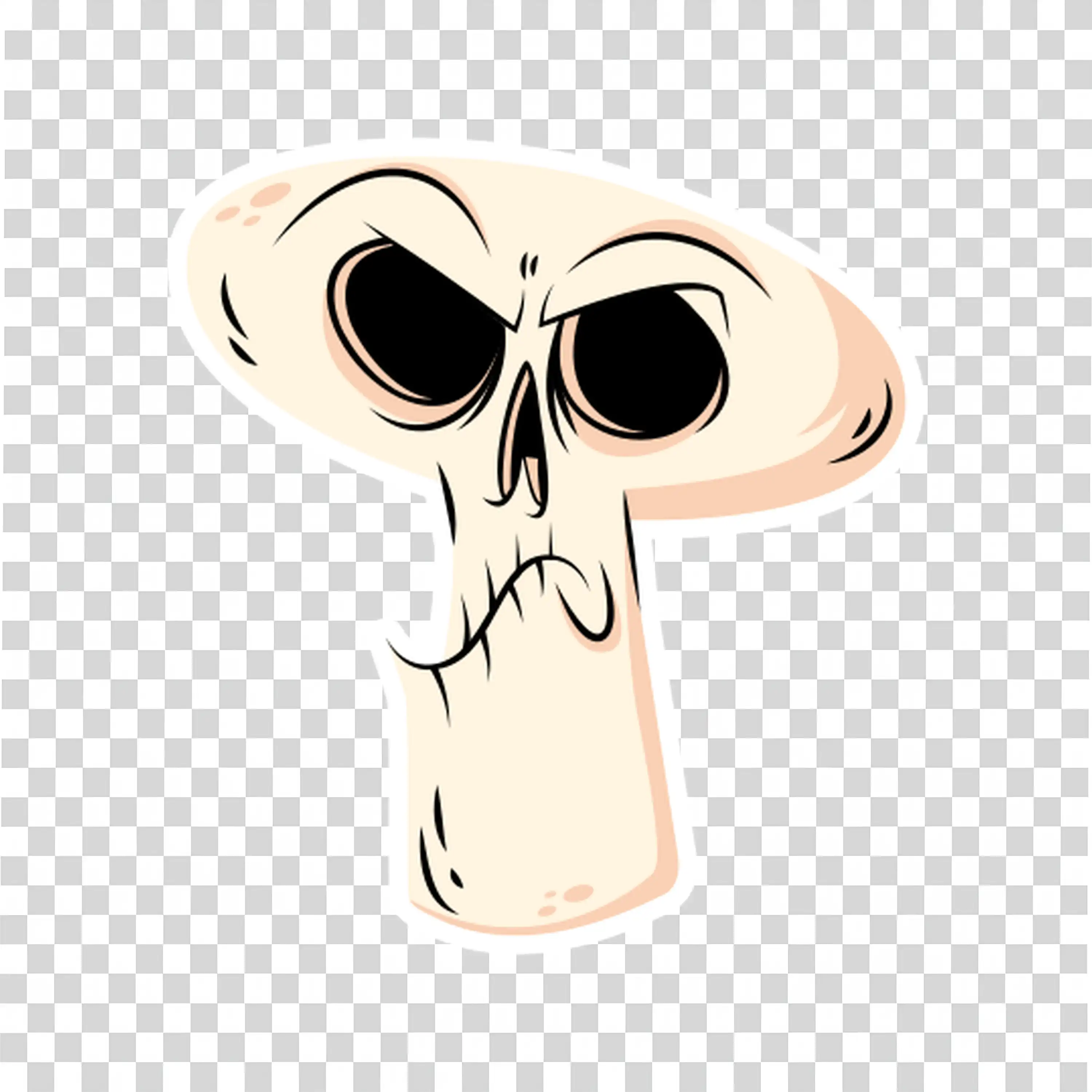 Skull with Purple Flowers for a Creepy Halloween Vibe