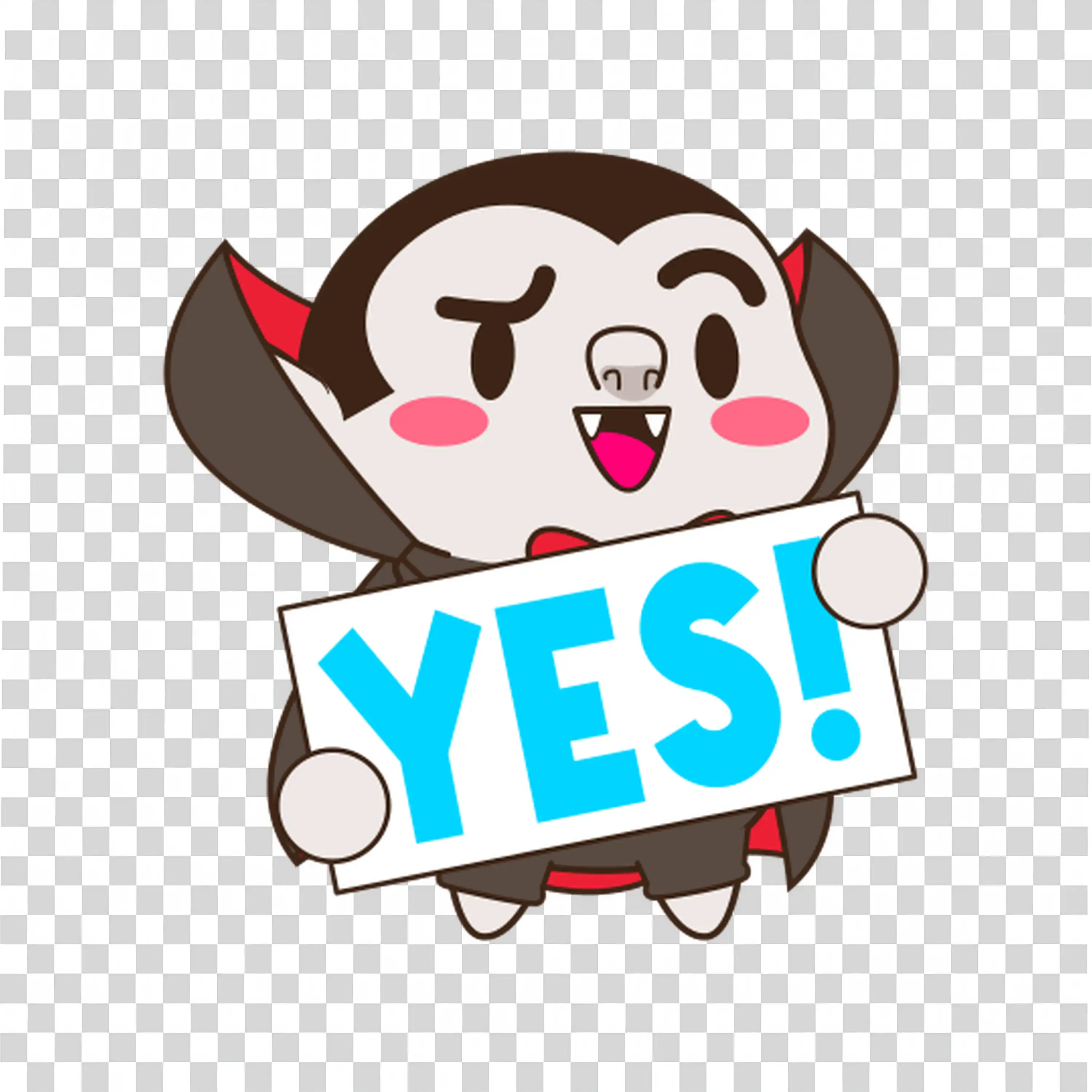 Smiling Pumpkin Character Wearing a Tiny Witch Hat