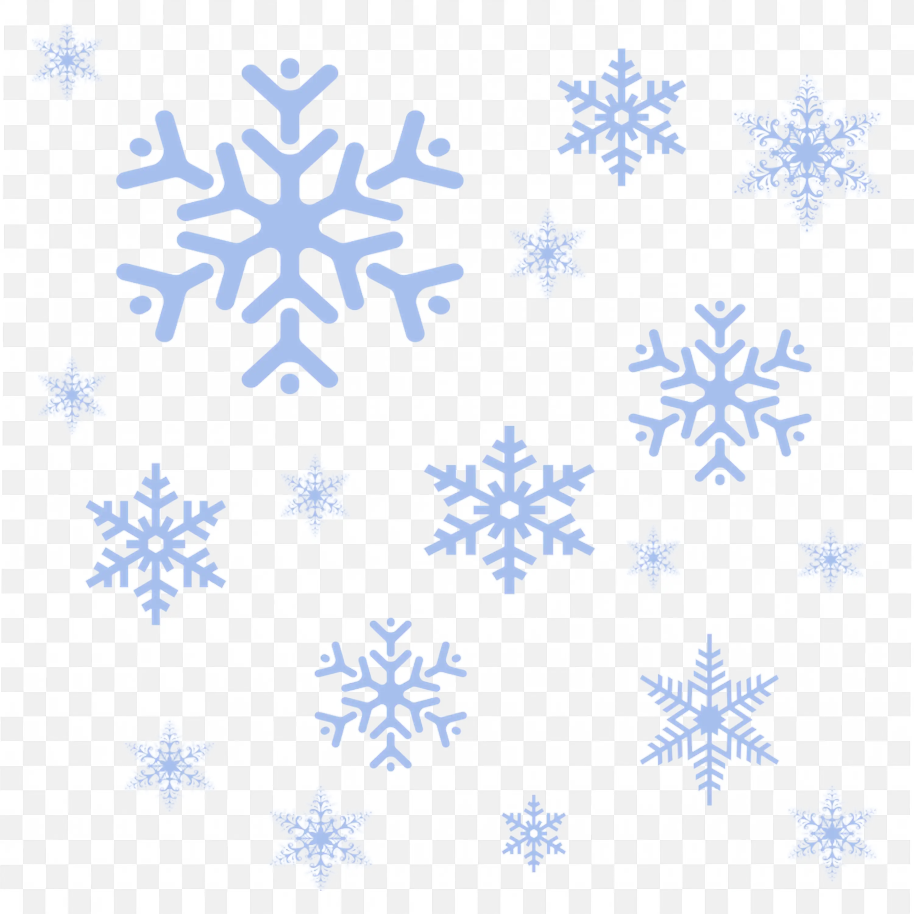Snowflake Designs Used For Winter Themed Decorations