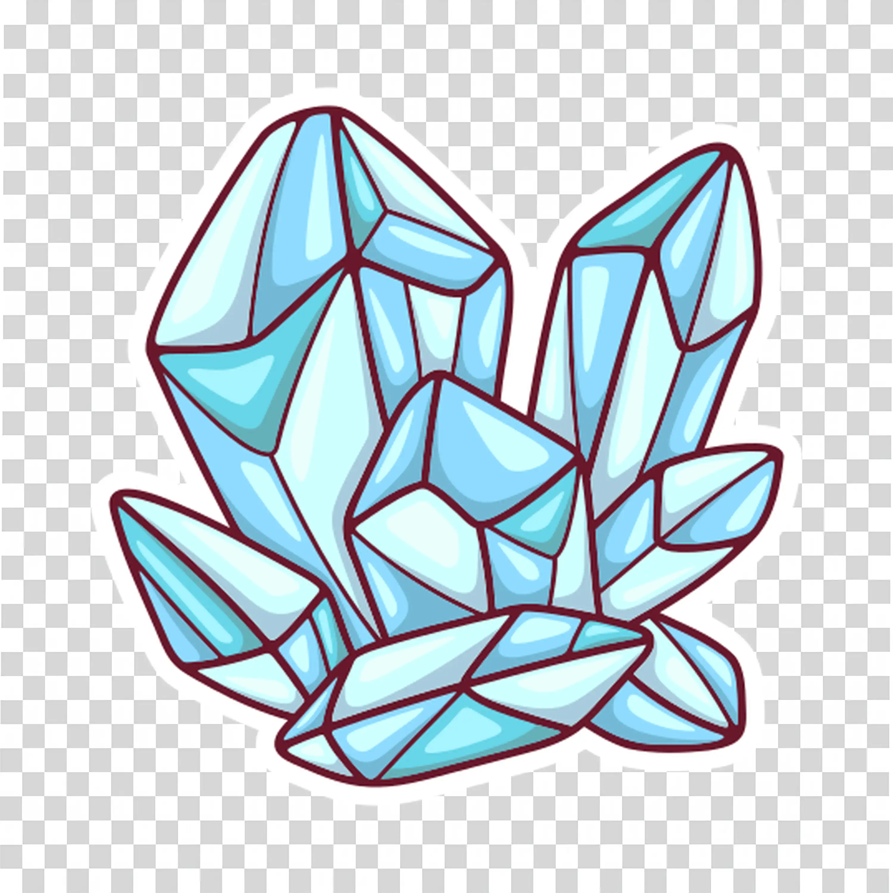 Sparkling Blue Crystals with a Magical Halloween Vibe