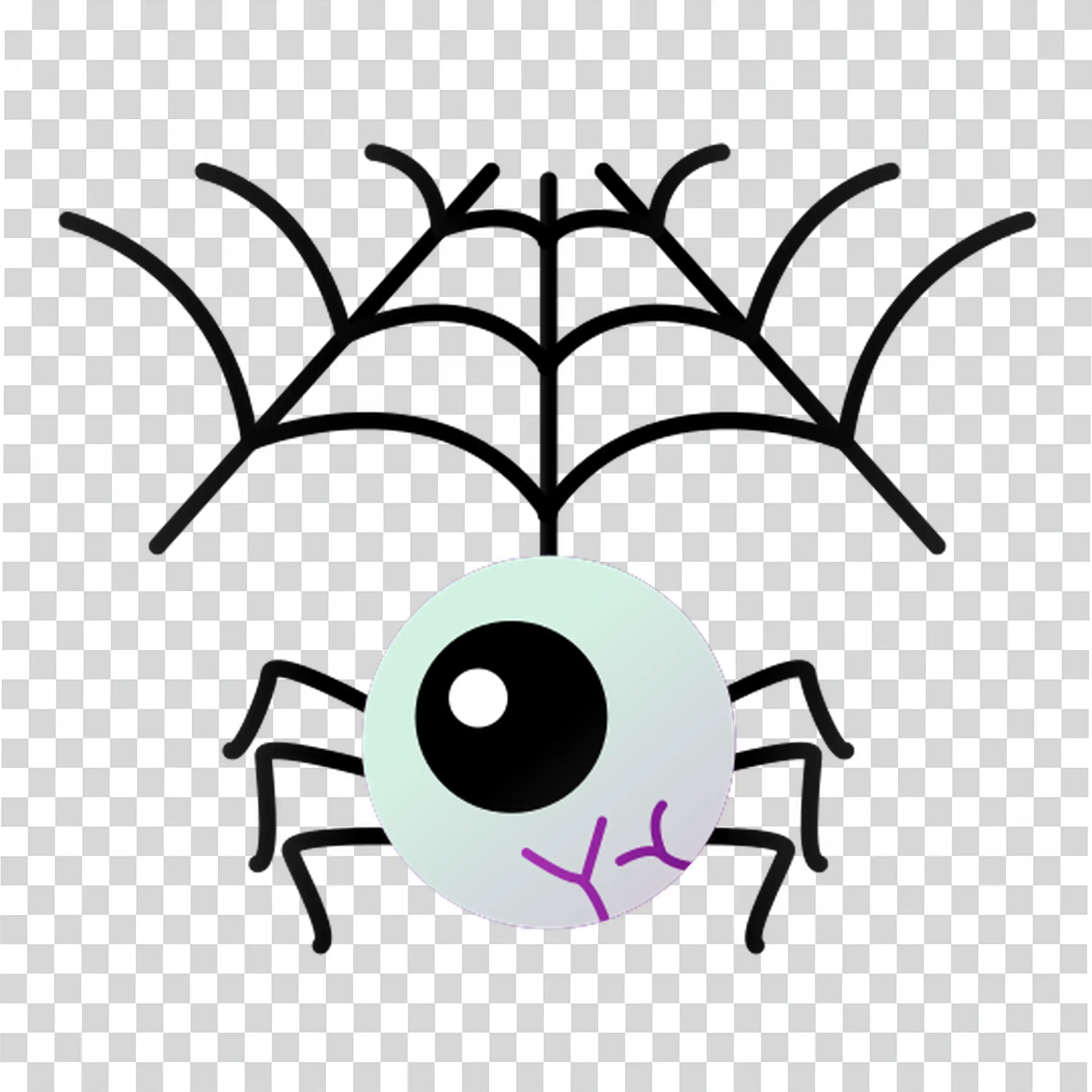 Spider Web with Single Eye Design for Halloween Decoration