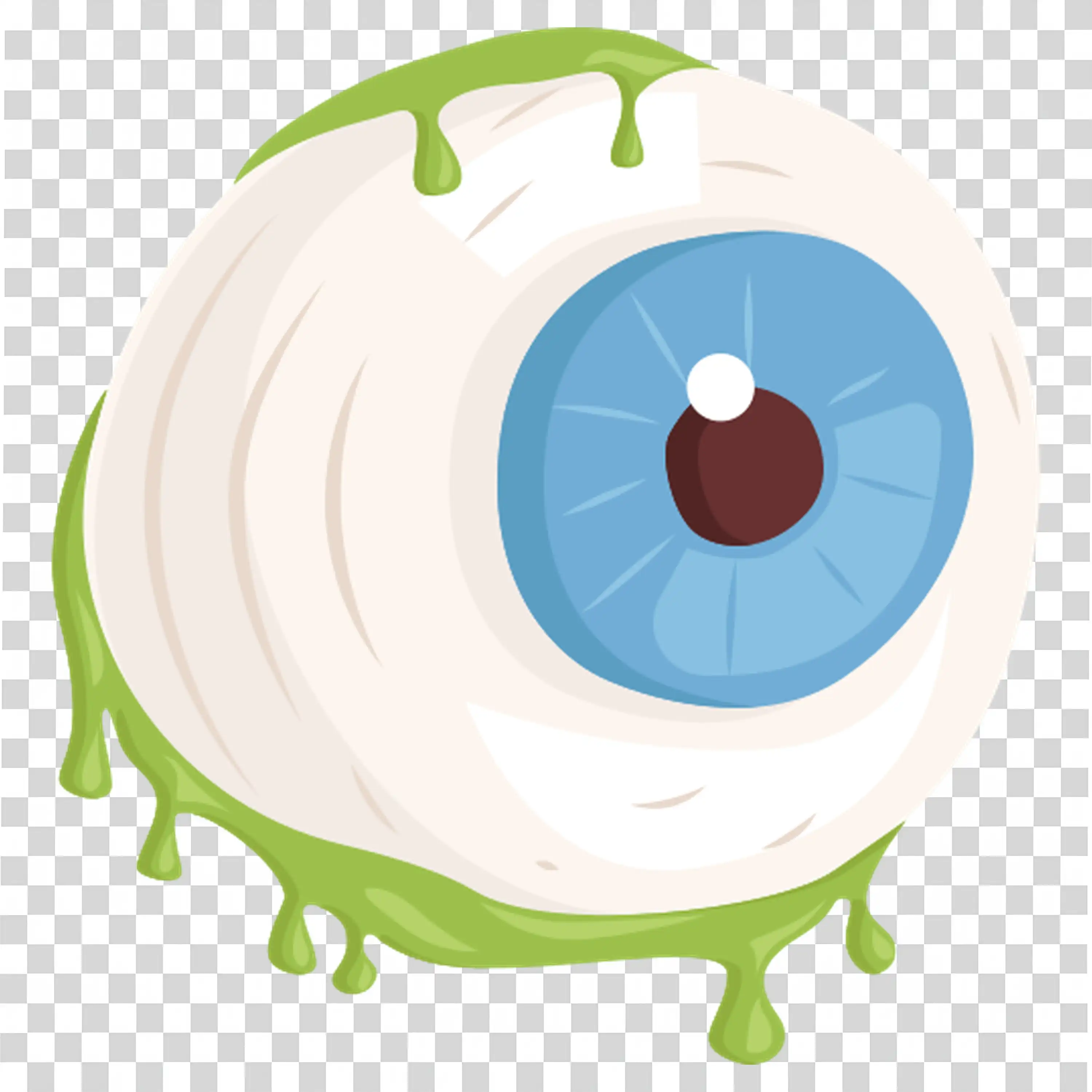 Spooky Halloween Pumpkin Character with Eyeball Design