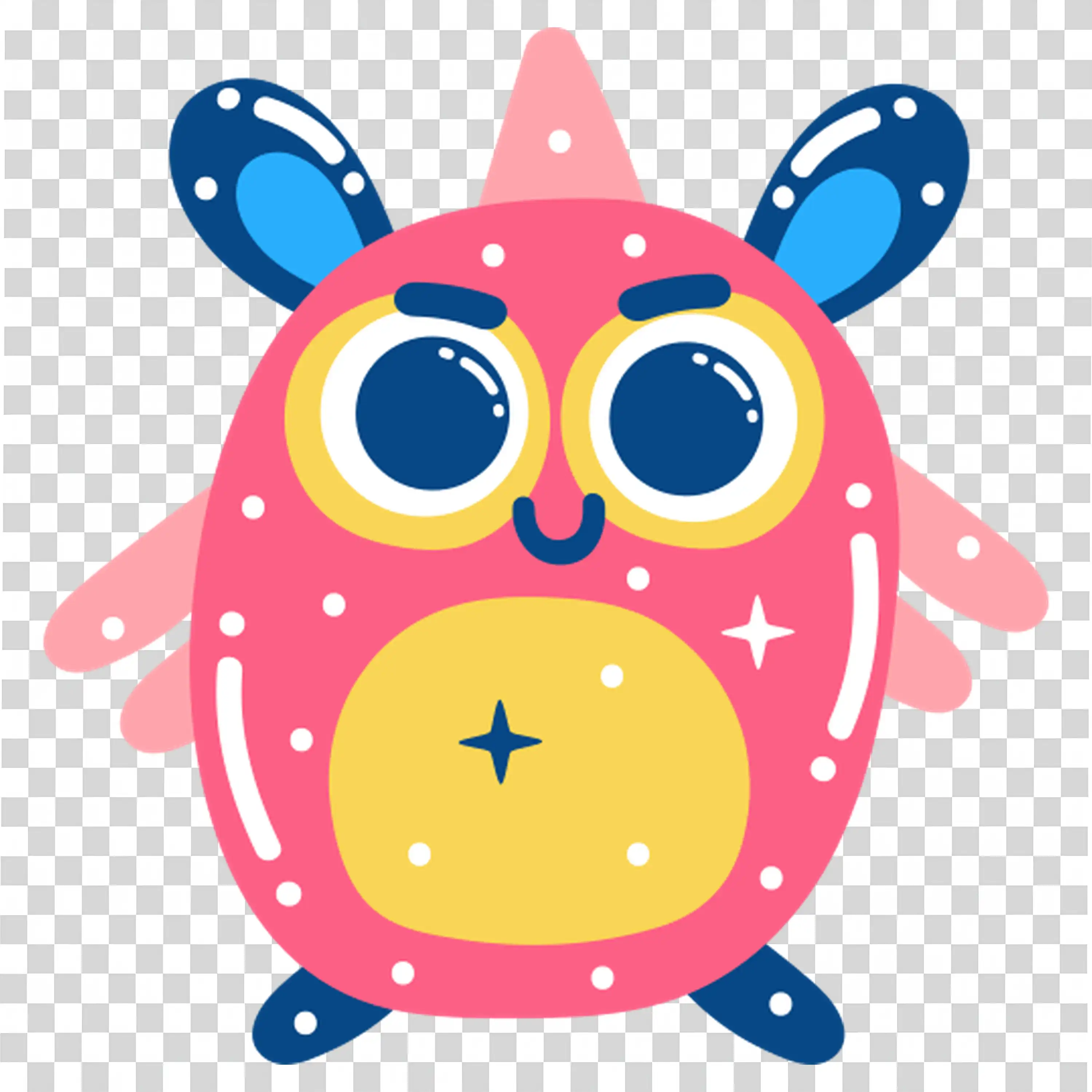 Starry Owl Character for Magical and Spooky Halloween Vibe