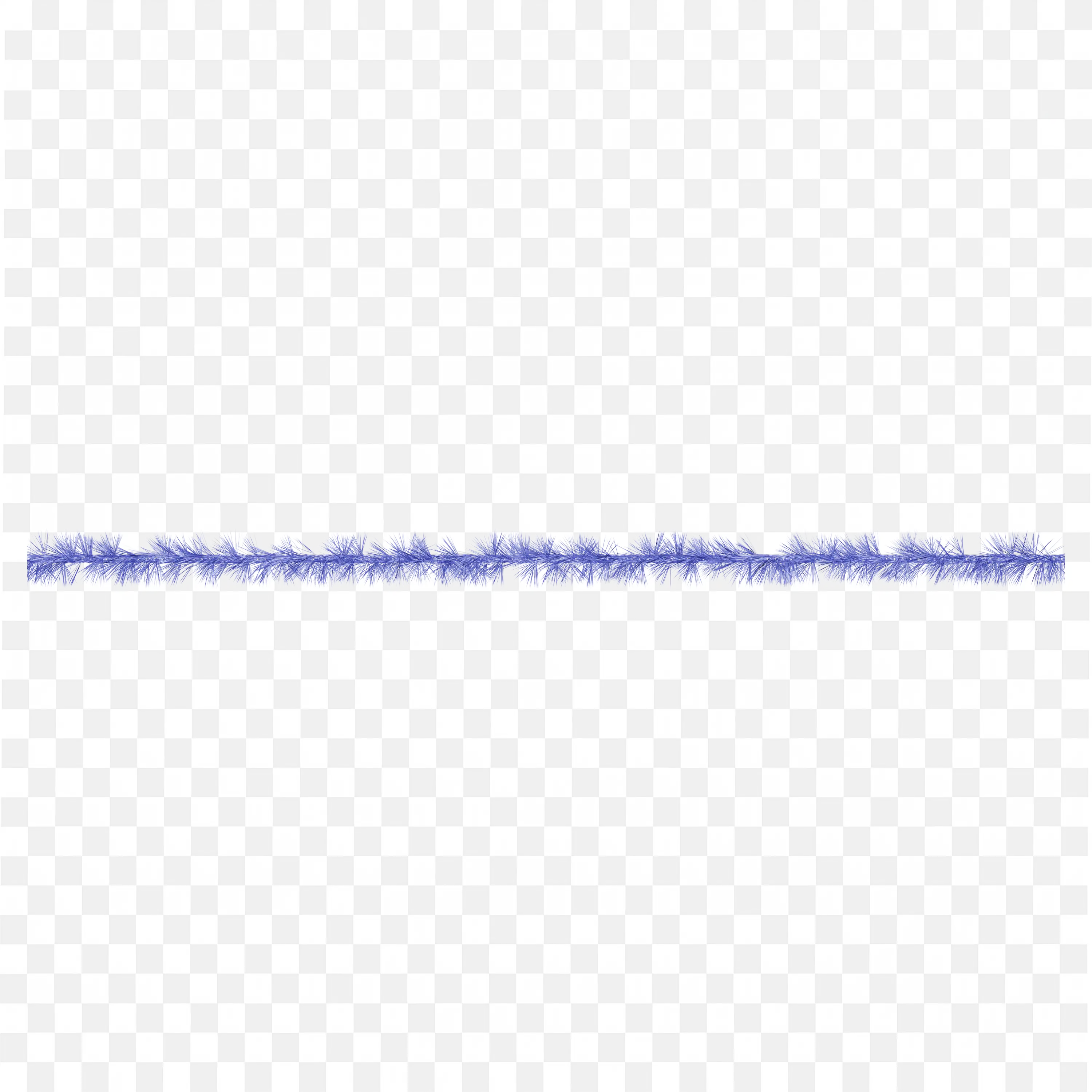 Thin Blue Tinsel Garland Delicate Holiday Decoration Use