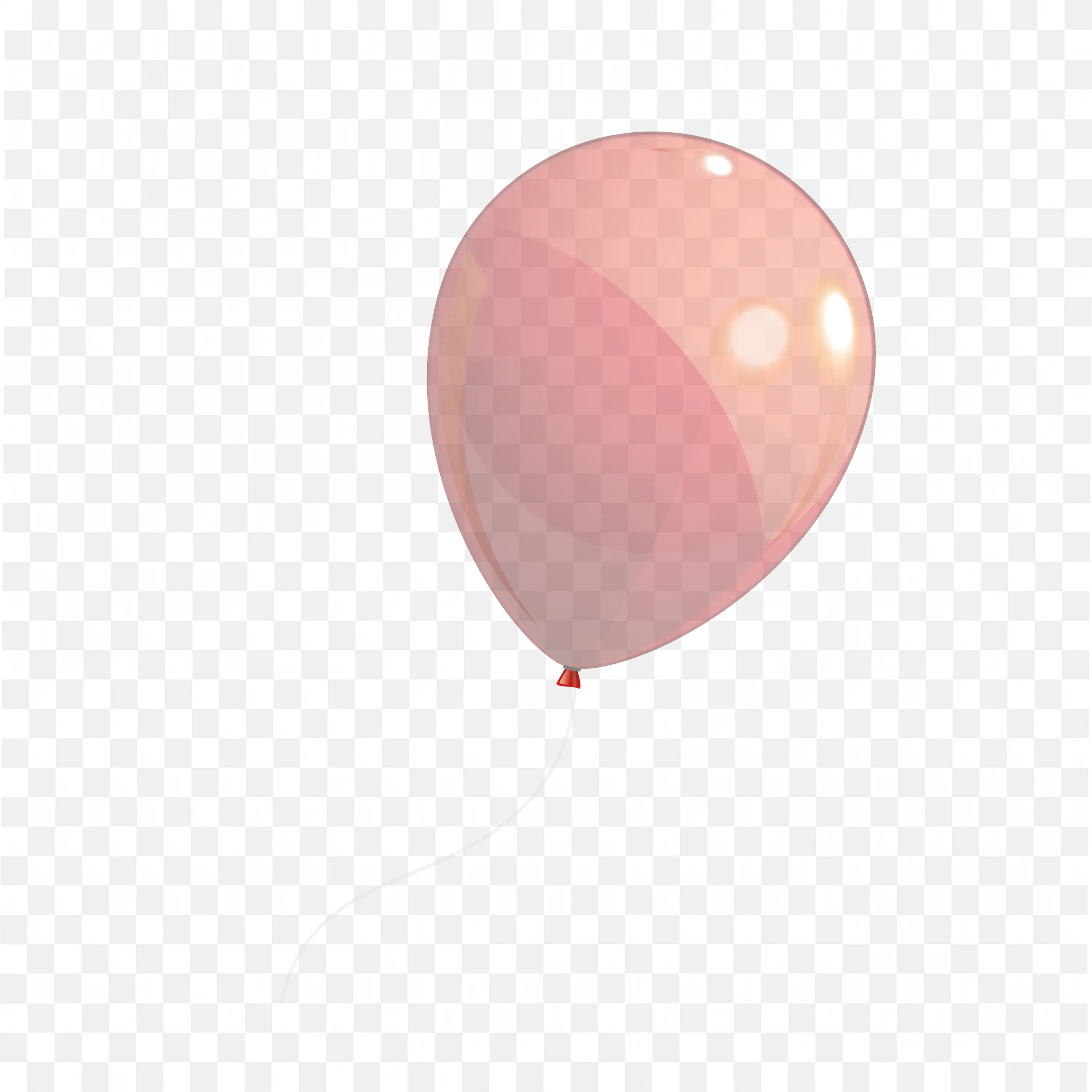 Vector Flat Cartoon Red Balloon Fun Party Graphic
