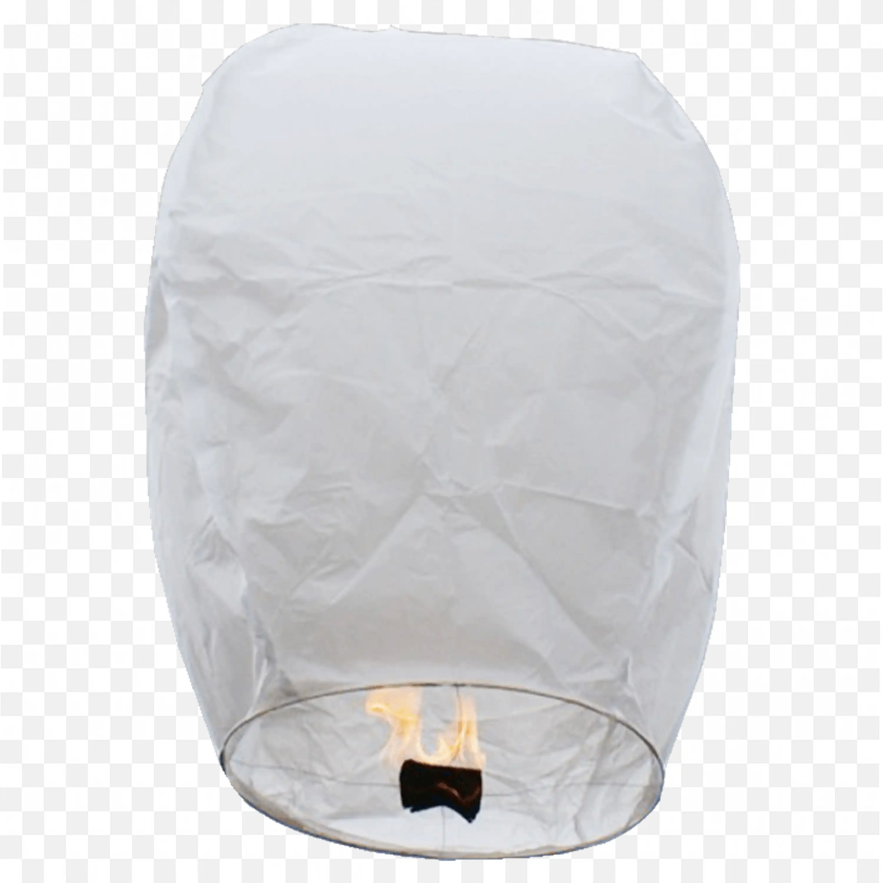 White Sky Lantern Floating Up In Nighttime Celebration