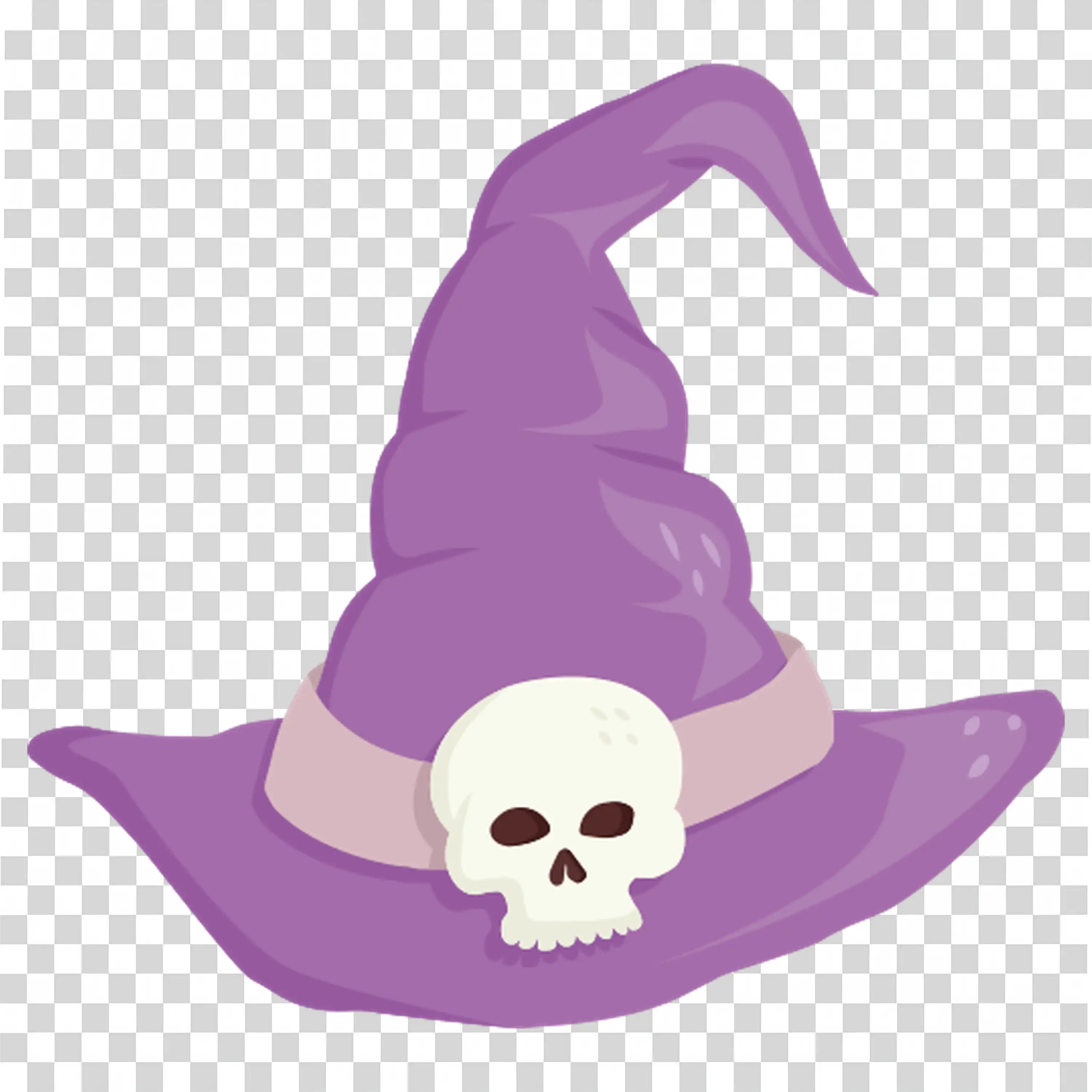 Witch Hat with Skull Design for Fun Halloween Decor