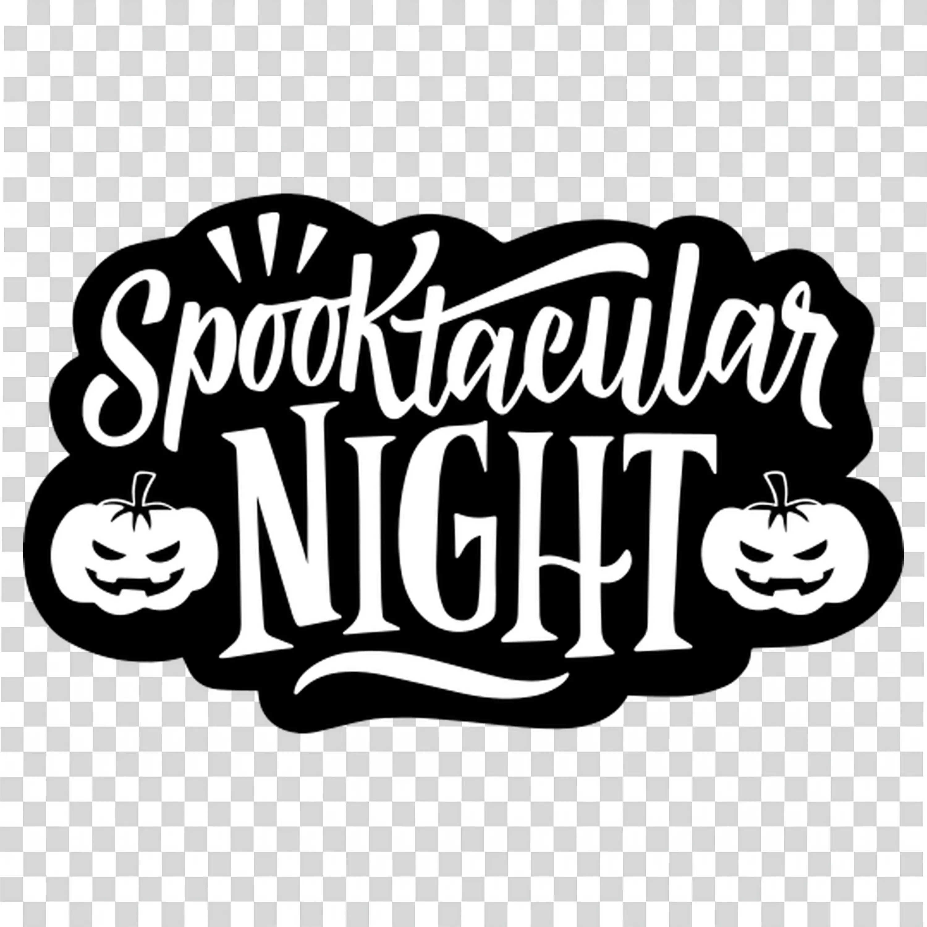 Witch with a Wand Surrounded by Halloween Spooky Magic