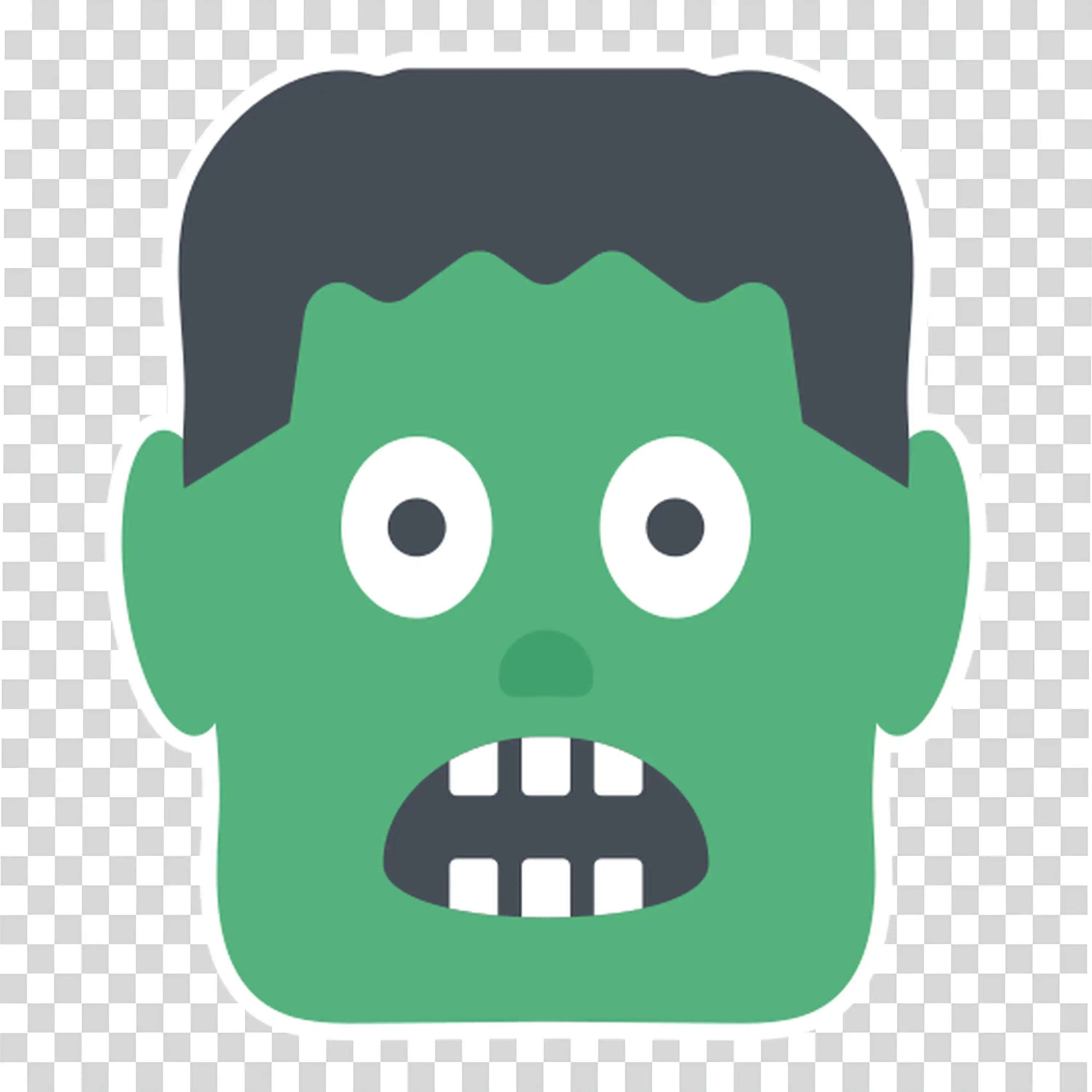 Zombie Character with Green Skin for Halloween Fun