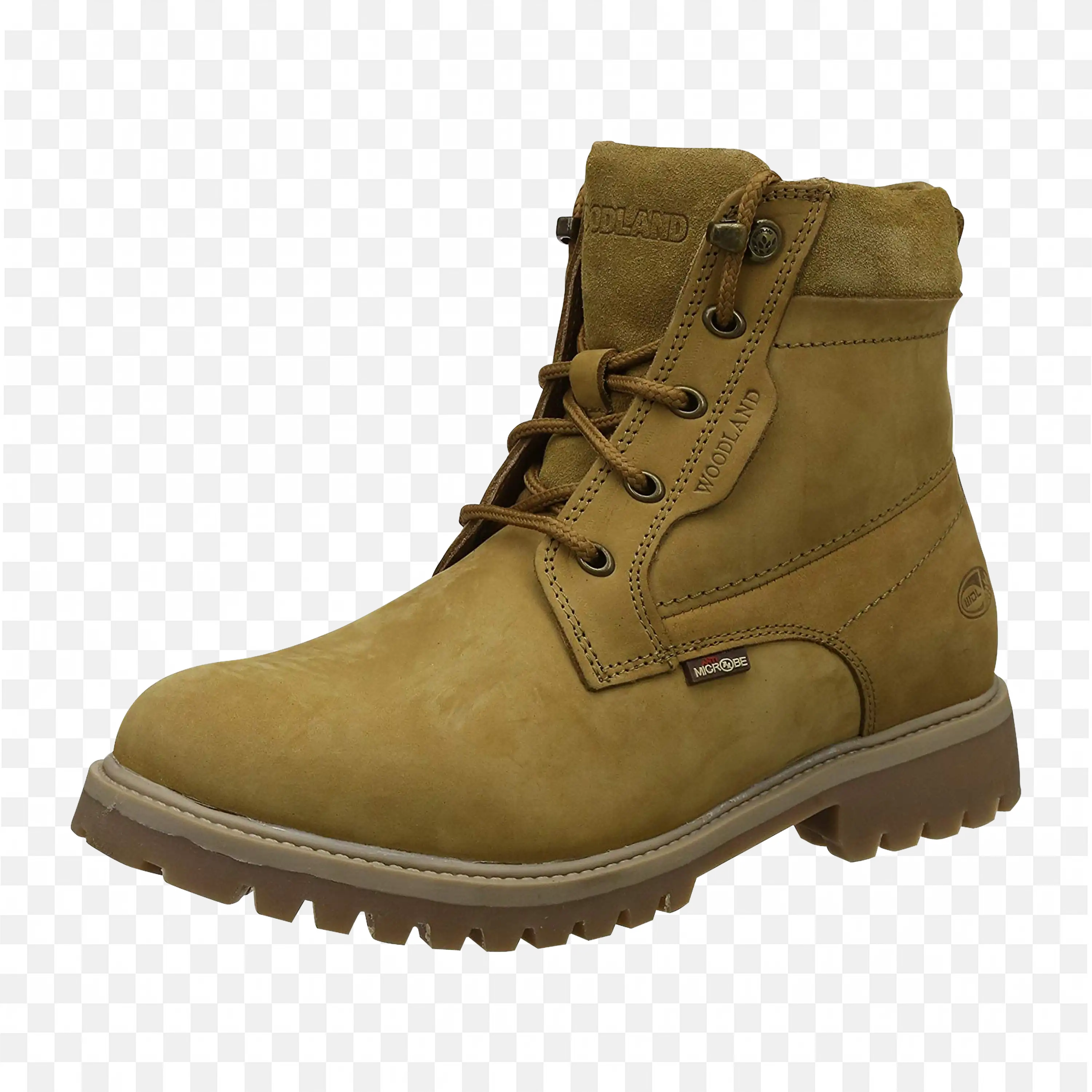 Brown Leather Safety Boots with Non Slip Soles Png Free