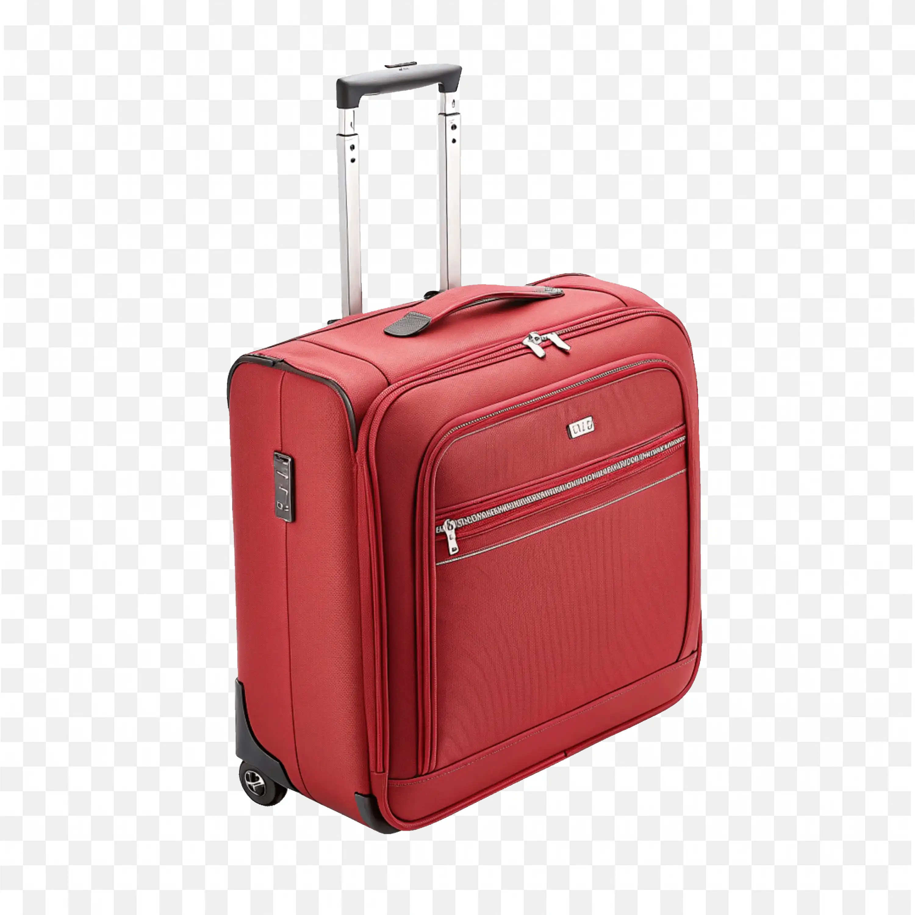 Medium Red Luggage with Spinner Wheels Foe Travelers Png
