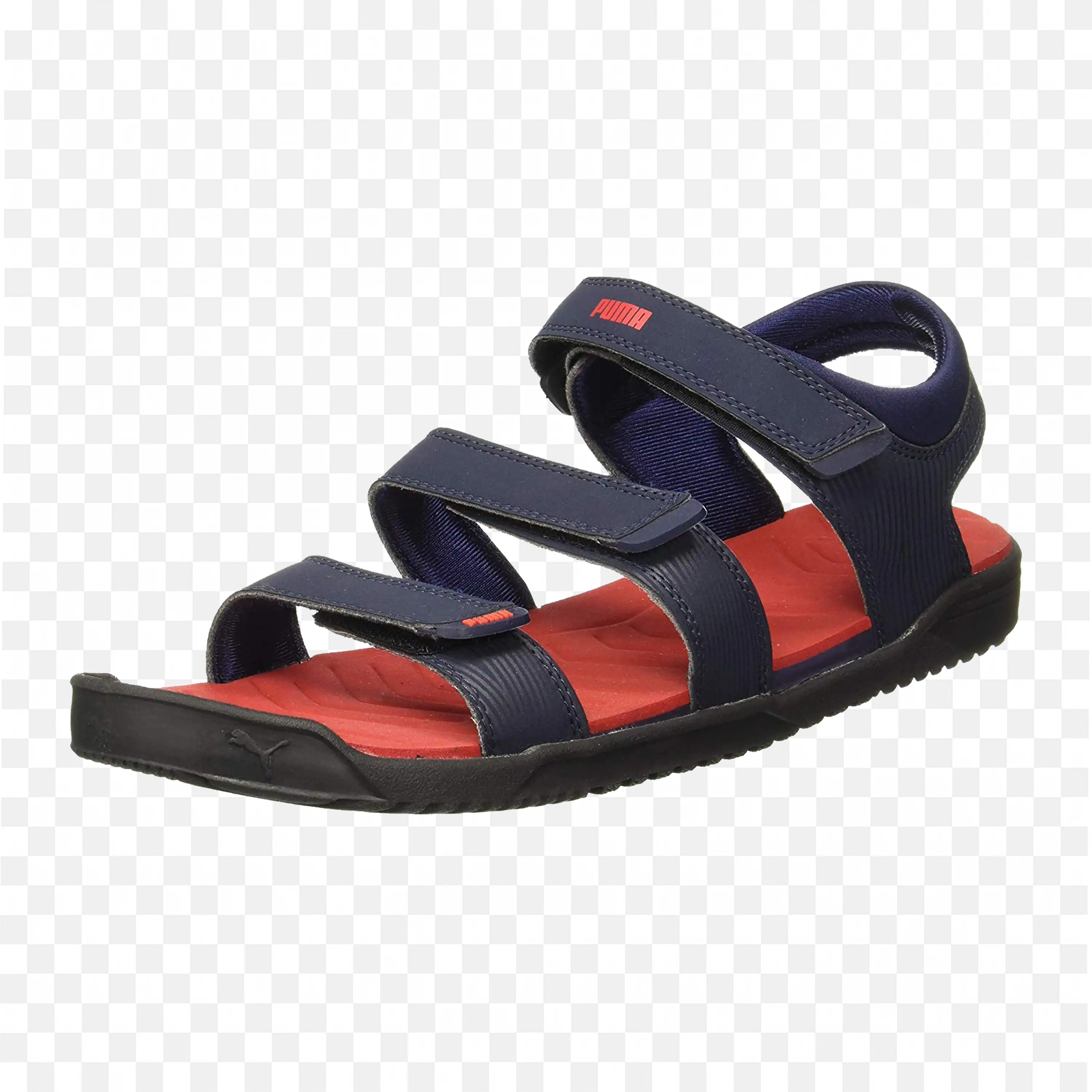 Red and Navy Blue Sandals for Men to Wear Outside Png Free
