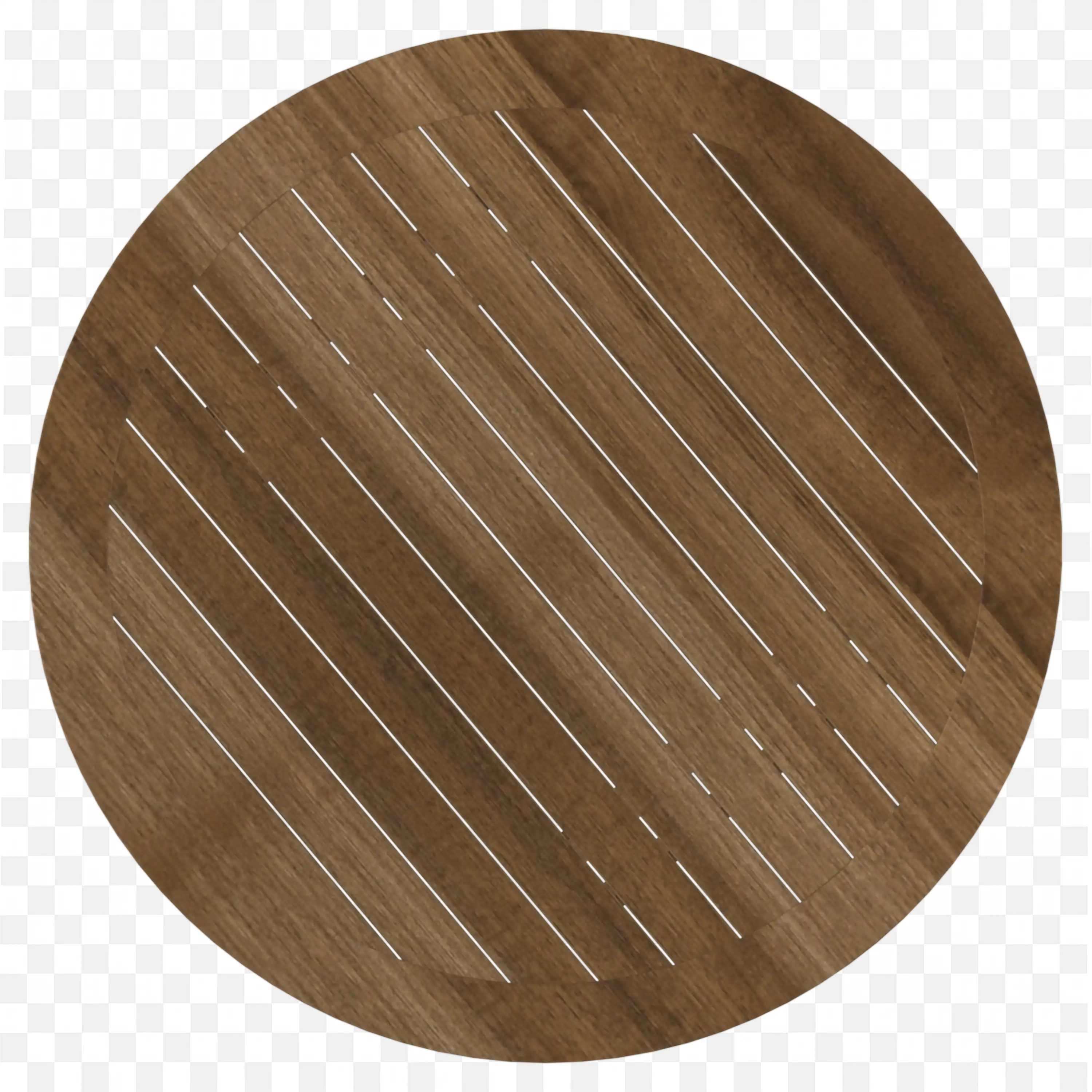 Round Wooden Table Top View with Natural Pattern Quality Png