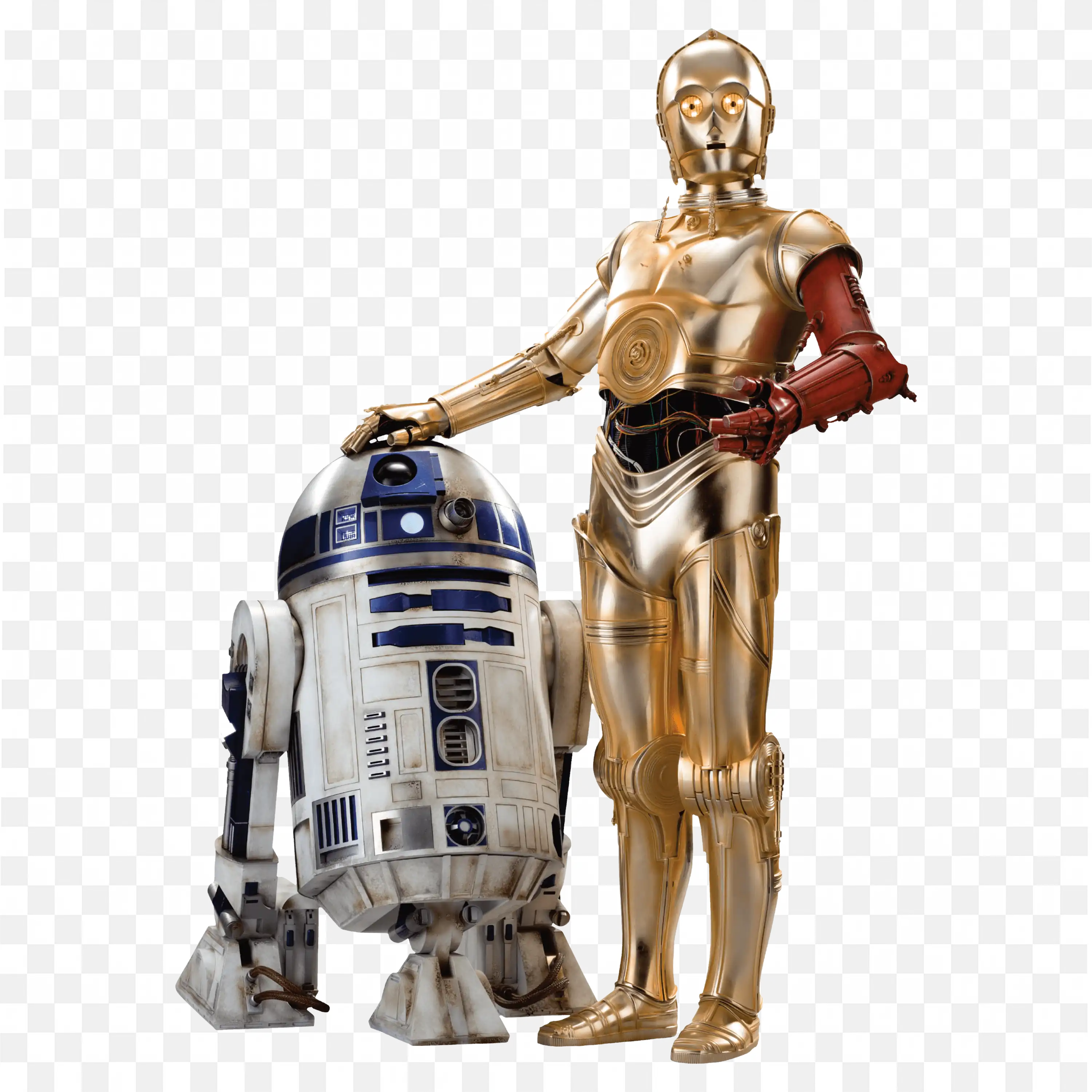 Star Wars R Two-D Two and C- Three Po Robot Action Figures