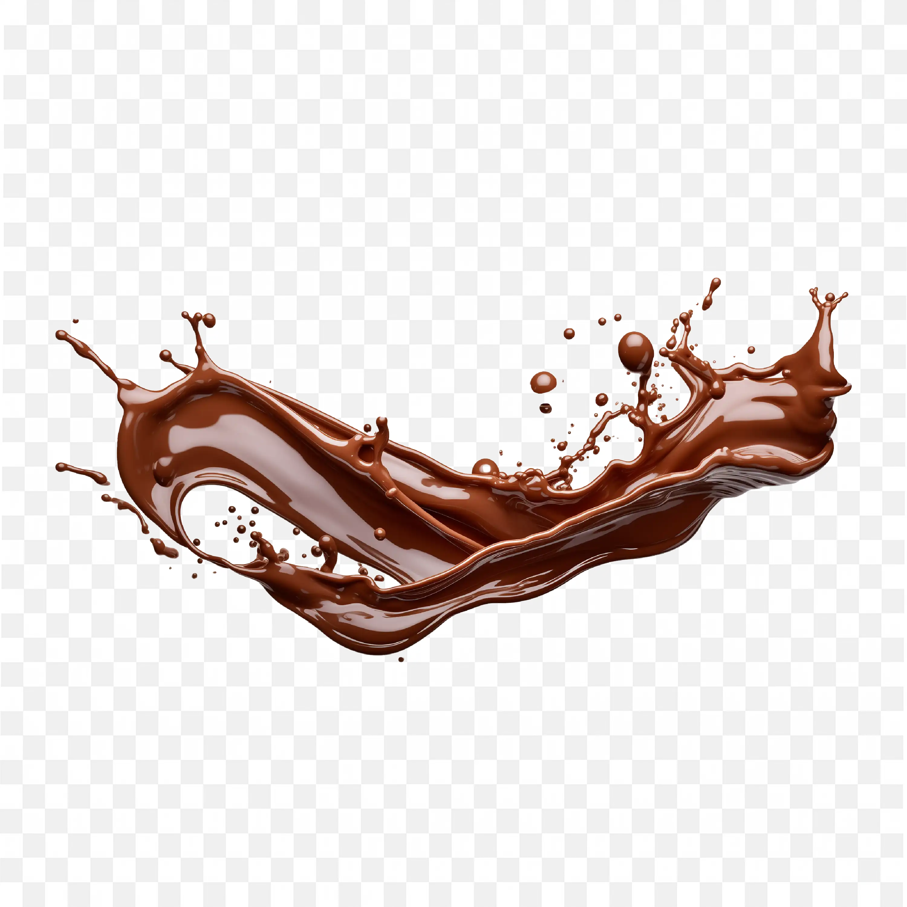 Chocolate Syrup Splashing in Mid Air HD Free Png Download